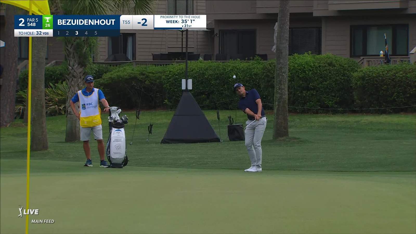 Christiaan Bezuidenhout makes birdie on No. 2 at RBC Heritage