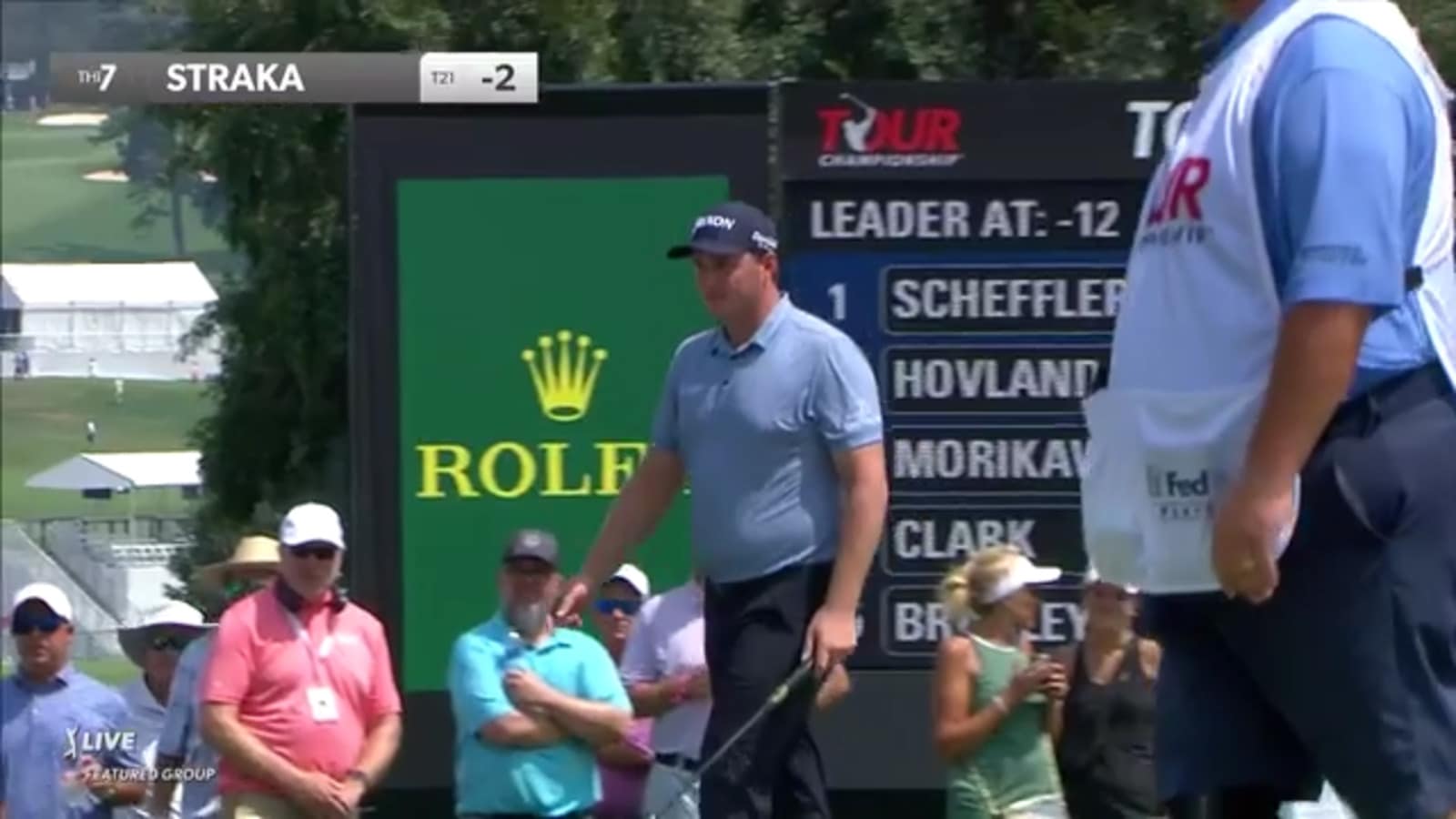 Sepp Straka holes 18-footer for birdie at TOUR Championship
