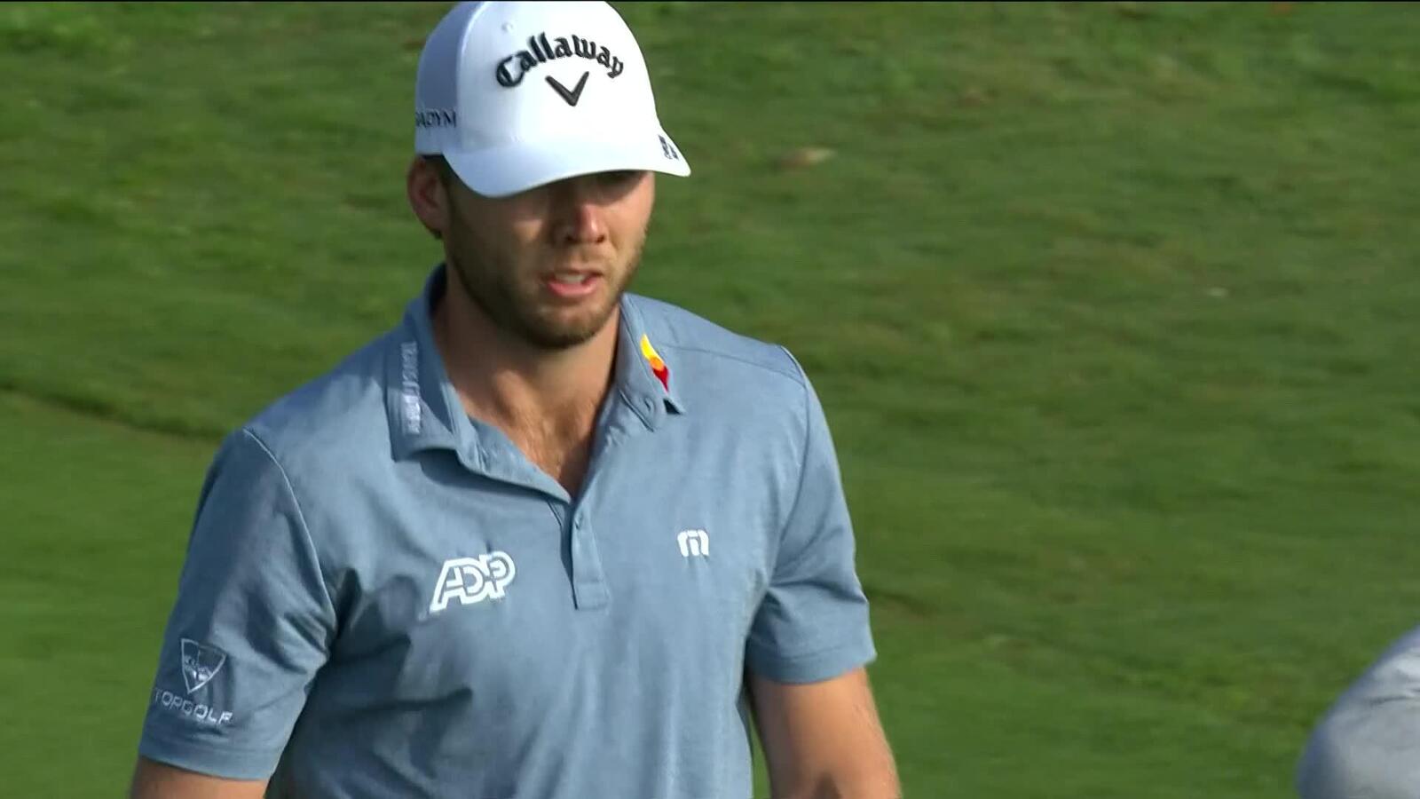 Sam Burns gets beautiful approach to settle 15-inches from the hole at WGC-Dell Match Play