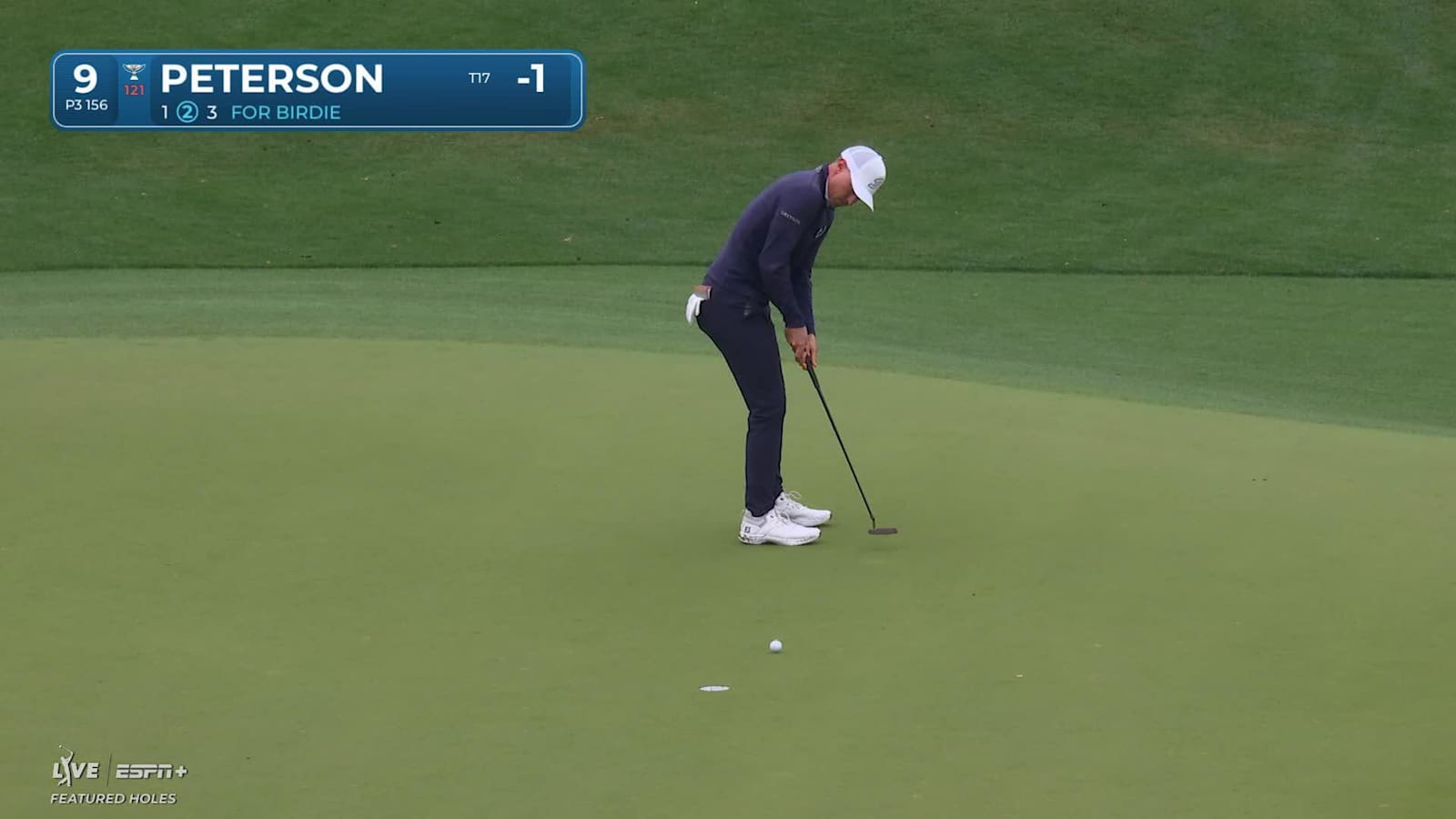 Paul Peterson makes 10-foot birdie putt at Houston Open
