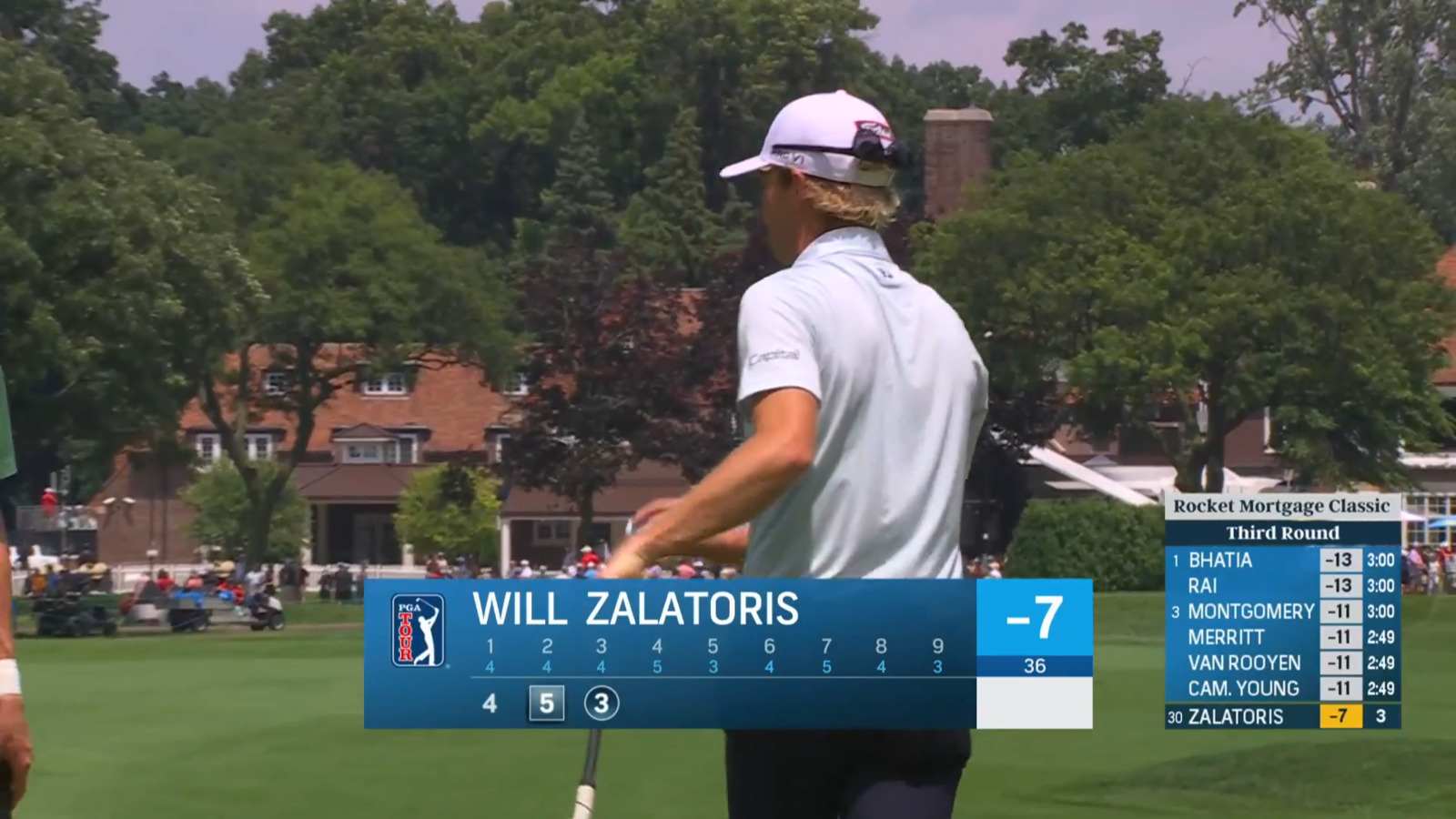 Will Zalatoris makes birdie on No. 3 at Rocket Mortgage