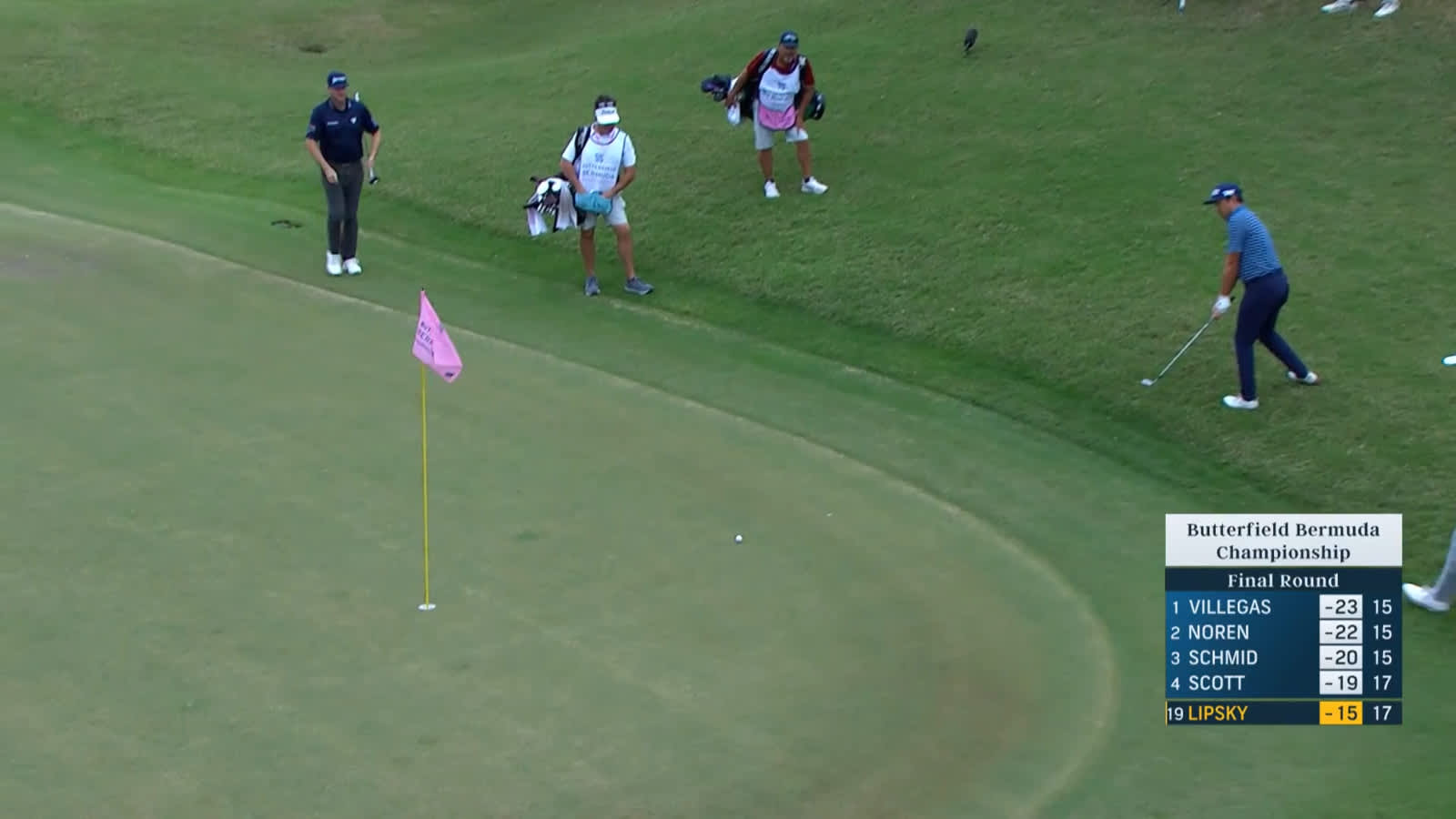 David Lipsky holes out for closing birdie at Butterfield Bermuda