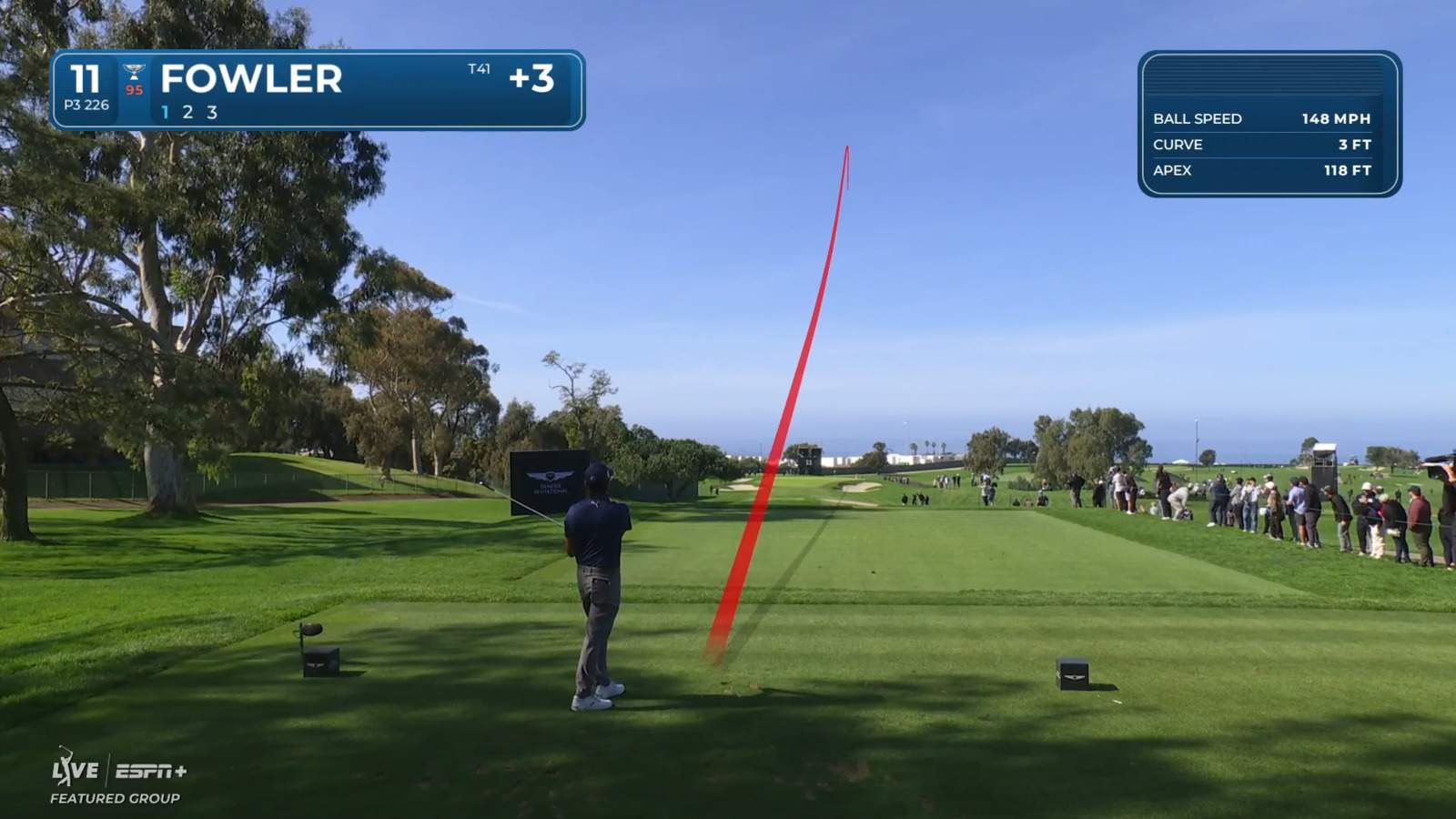 Rickie Fowler gets nice kick to set up birdie at The Genesis