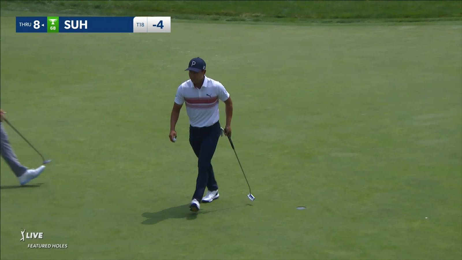 Justin Suh reaches green in two yielding birdie at Rocket Mortgage