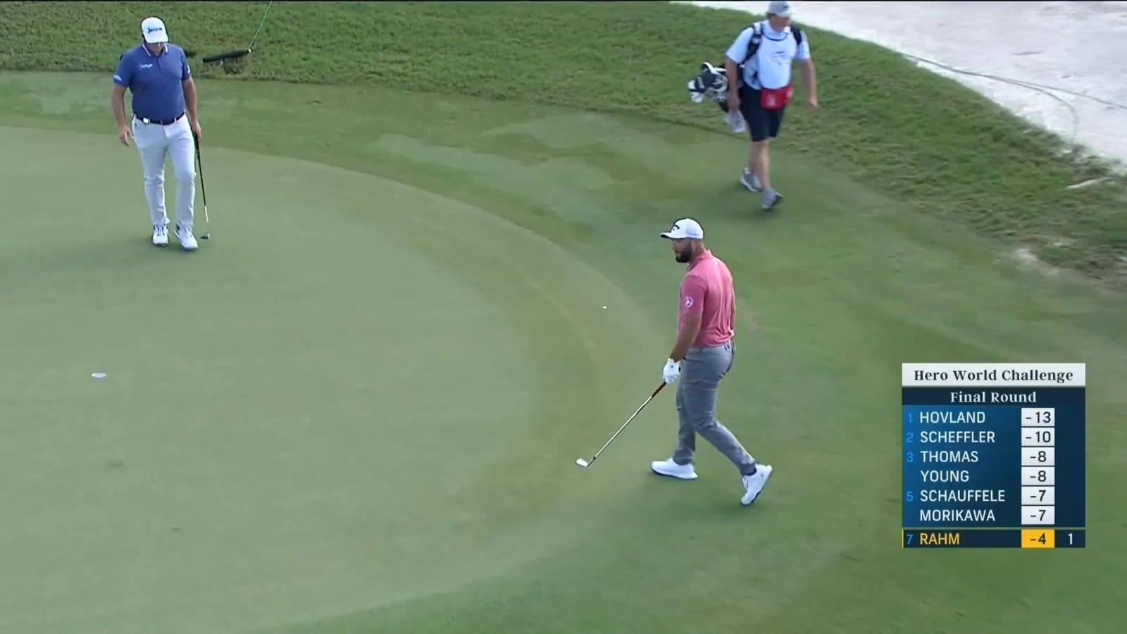 Jon Rahm's crafty wedge leads to birdie at Hero