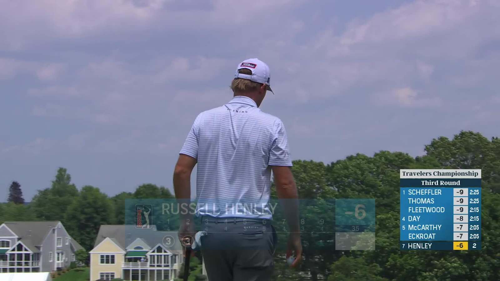 Russell Henley makes birdie on No. 2 at Travelers