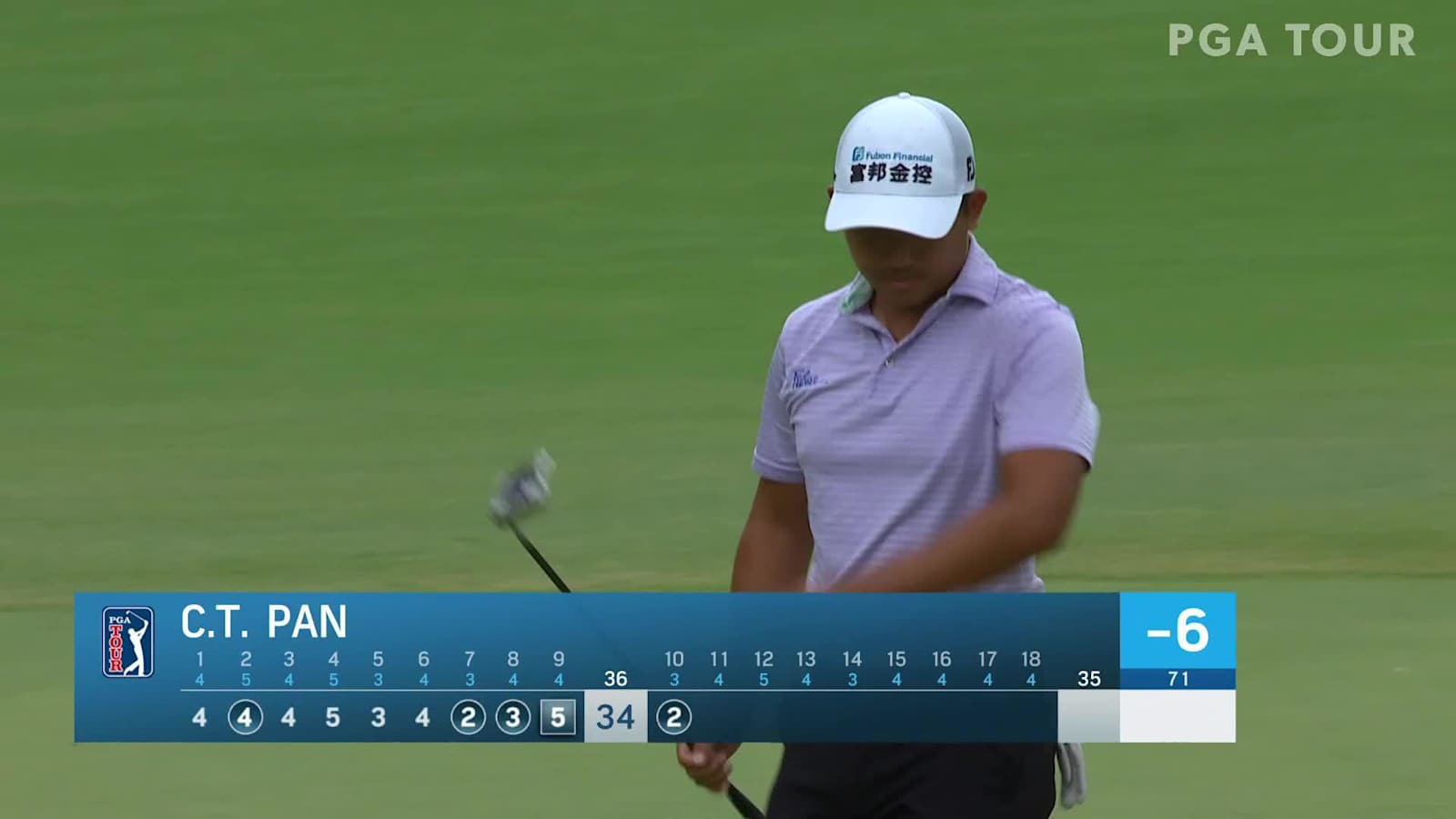 C.T. Pan slides in 26-footer for birdie at Palmetto Championship
