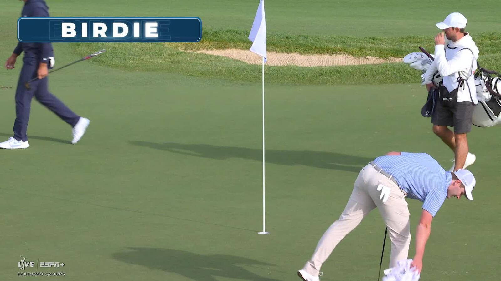 Jeremy Paul holes out from 61-feet shot for birdie at Bank of Utah