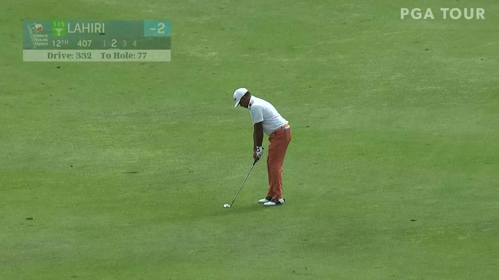 Anirban Lahiri's tight approach leads to birdie at Valero