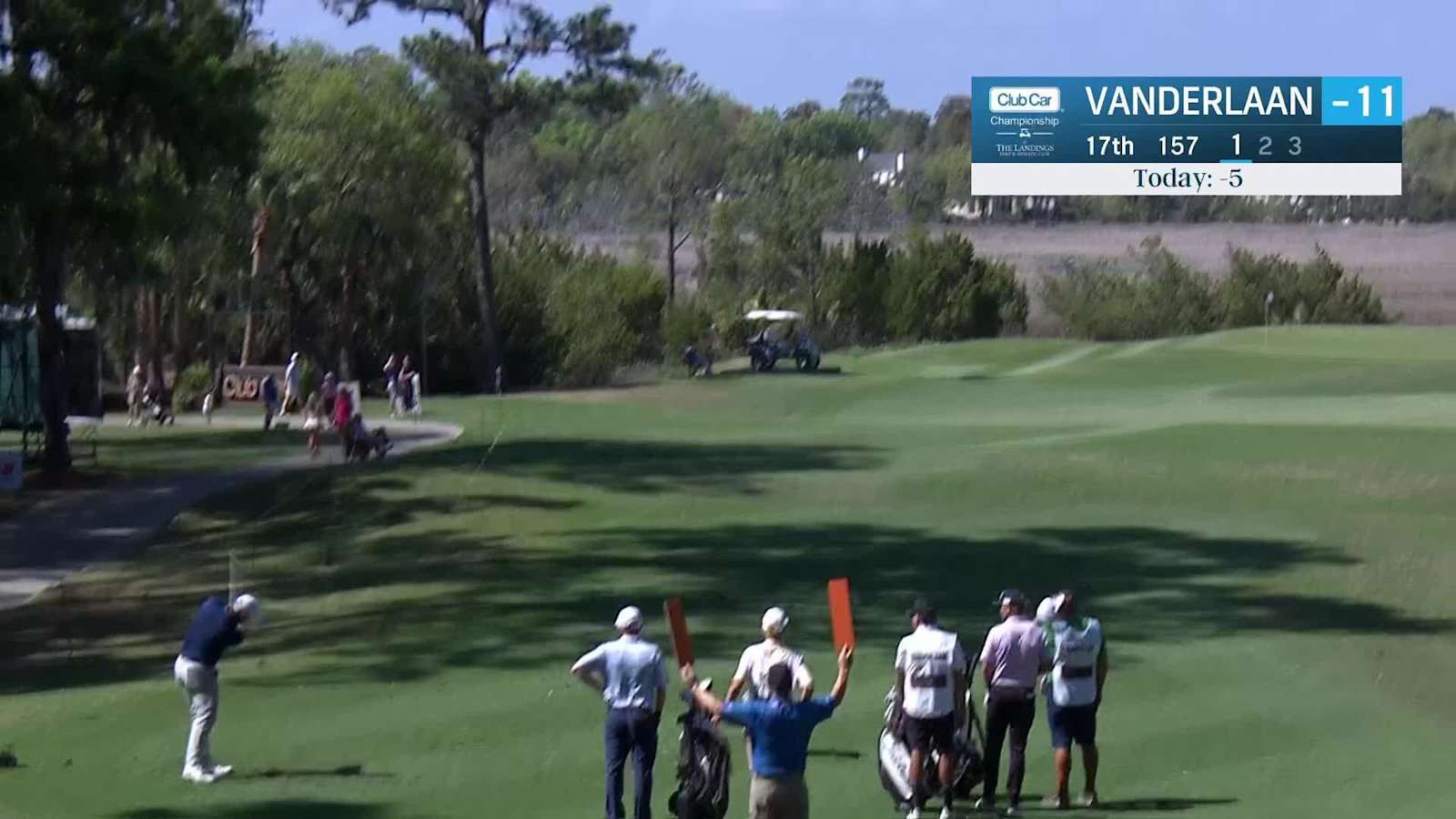 John VanDerLaan makes birdie on No. 17 at Club Car Championship