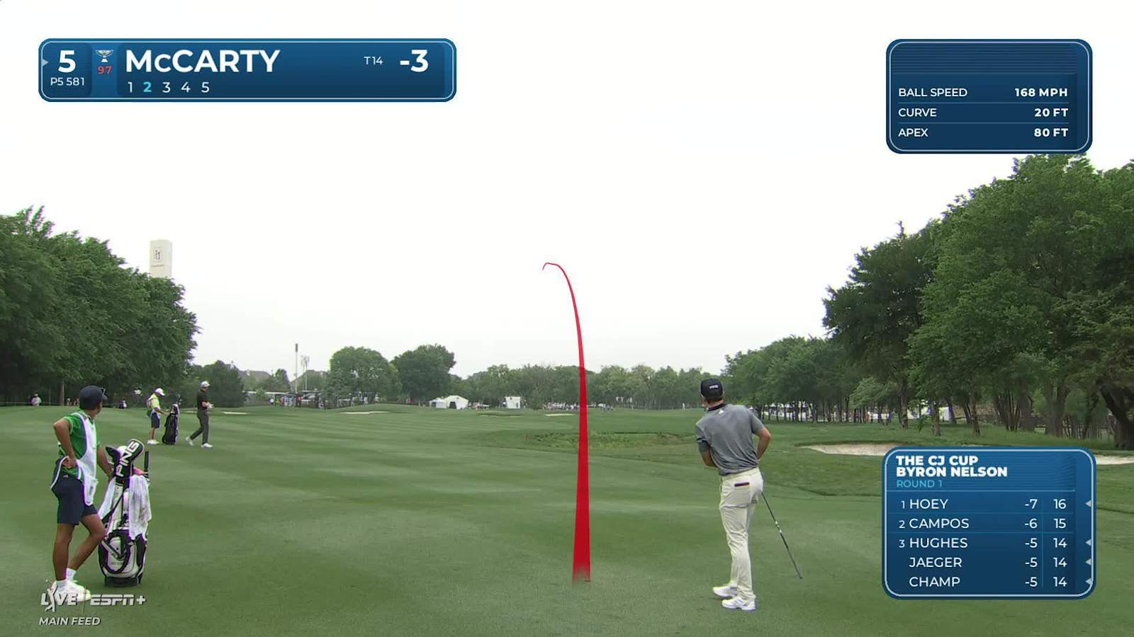 Matt McCarty makes birdie on No. 5 at THE CJ CUP