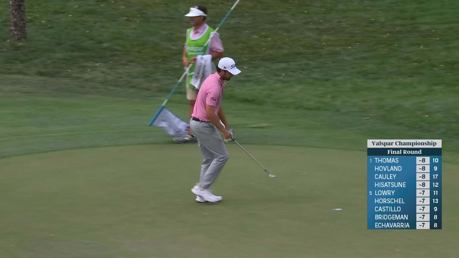 Davis Riley chips in for eagle at Valspar