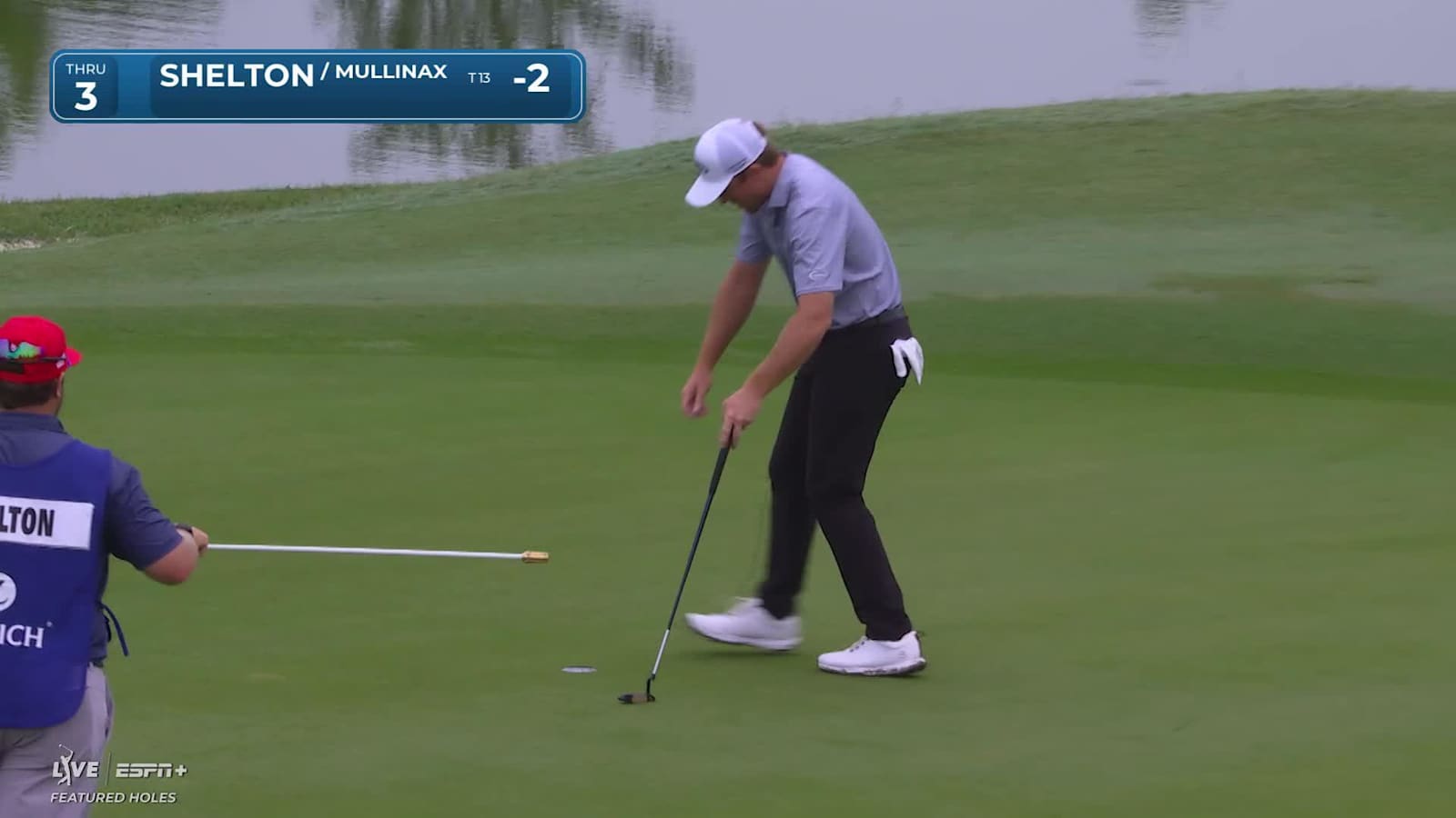 Robby Shelton makes birdie on No. 3 at Zurich Classic