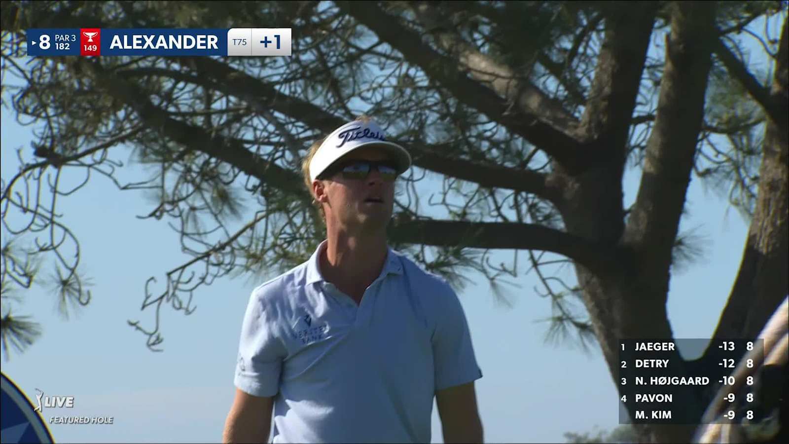 Tyson Alexander nearly aces No. 8 with tee shot to 2 feet at Farmers