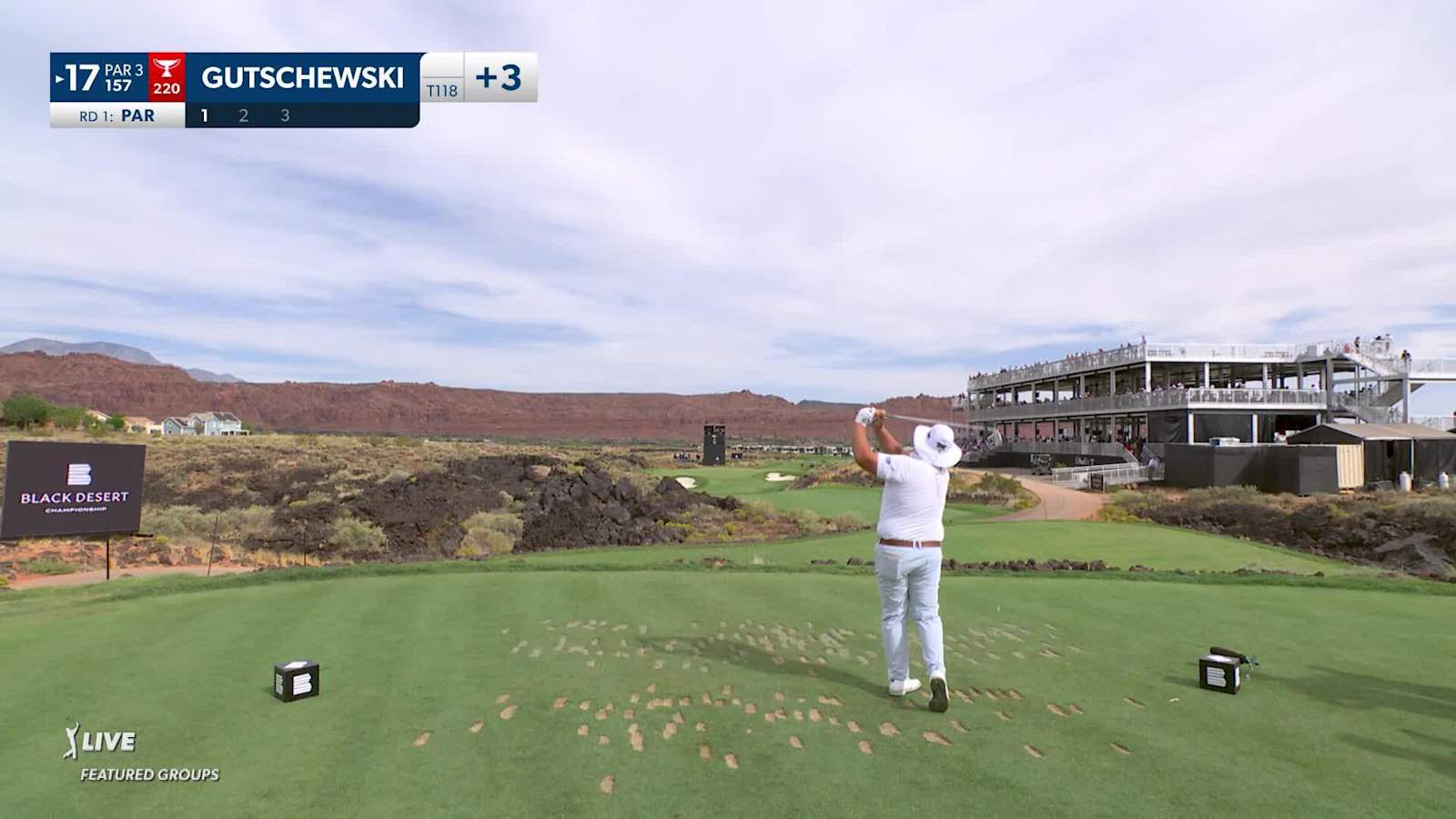 Scott Gutschewski nearly aces No. 17 at Black Desert