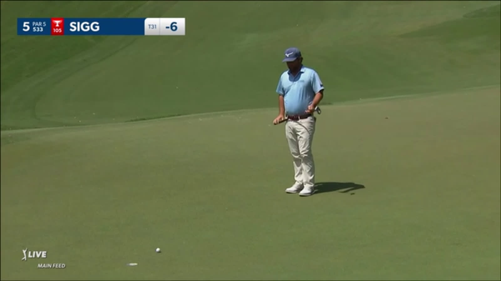 Greyson Sigg converts birdie at Wyndham