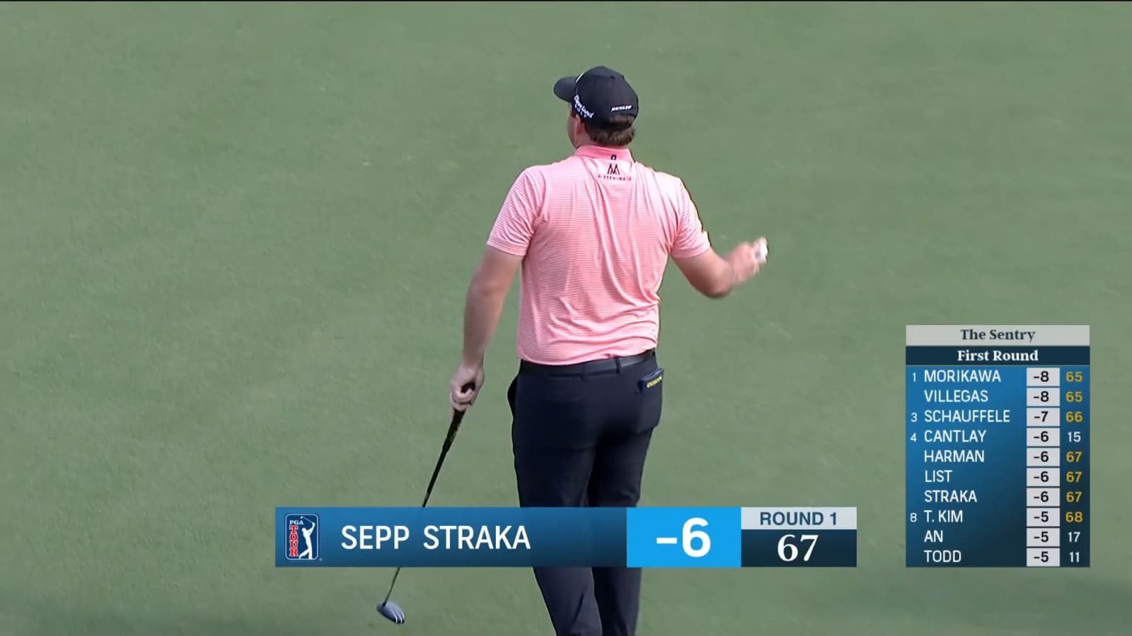Sepp Straka's lag putt sets up closing birdie at Sentry