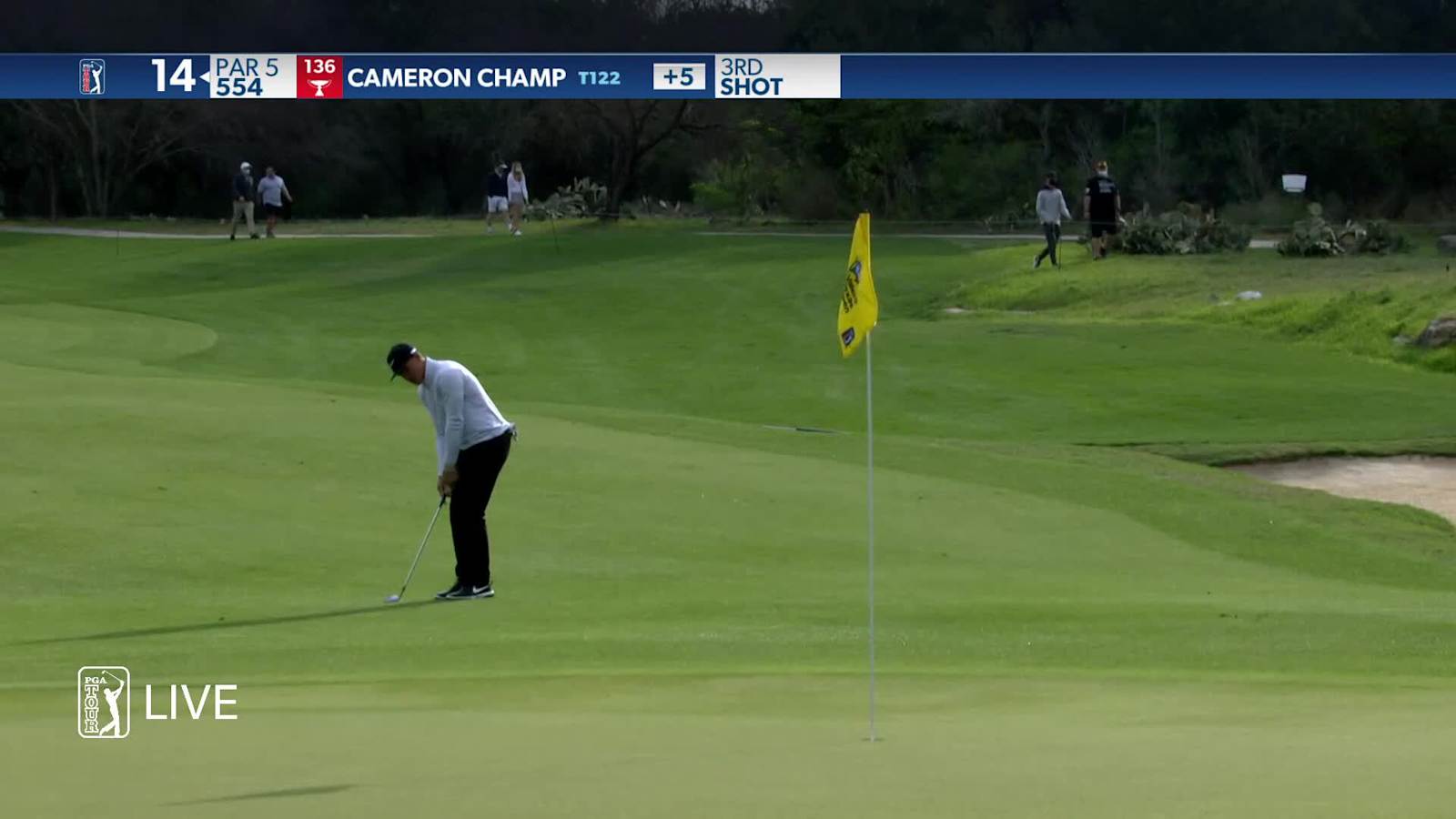 Cameron Champ makes birdie on No. 14 at Valero