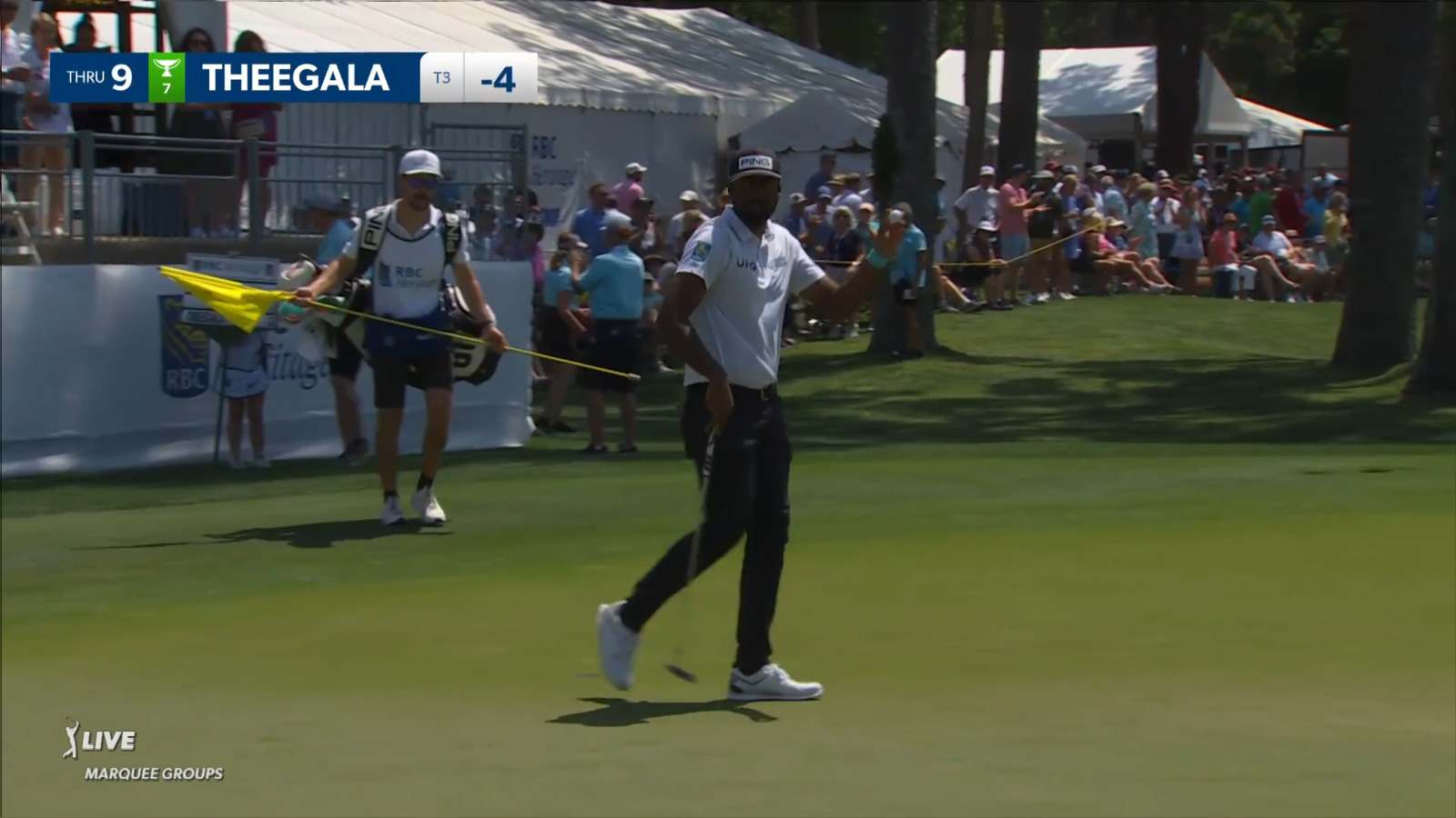Sahith Theegala's up-and-down from rough at RBC Heritage