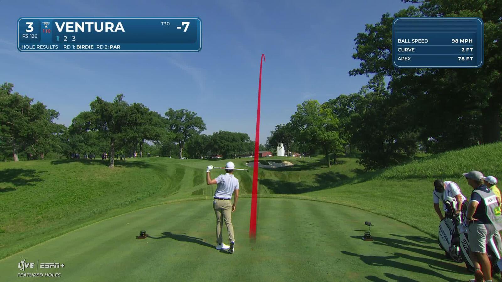 Kristoffer Ventura makes birdie on No. 3 at John Deere