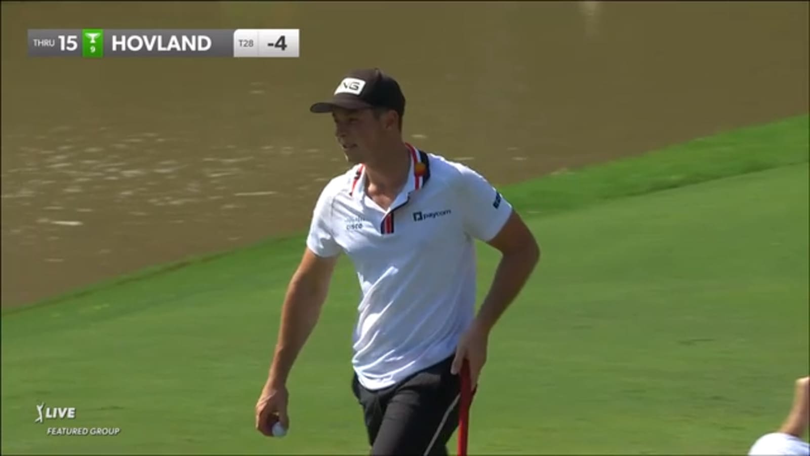 Viktor Hovland makes birdie putt at FedEx St. Jude