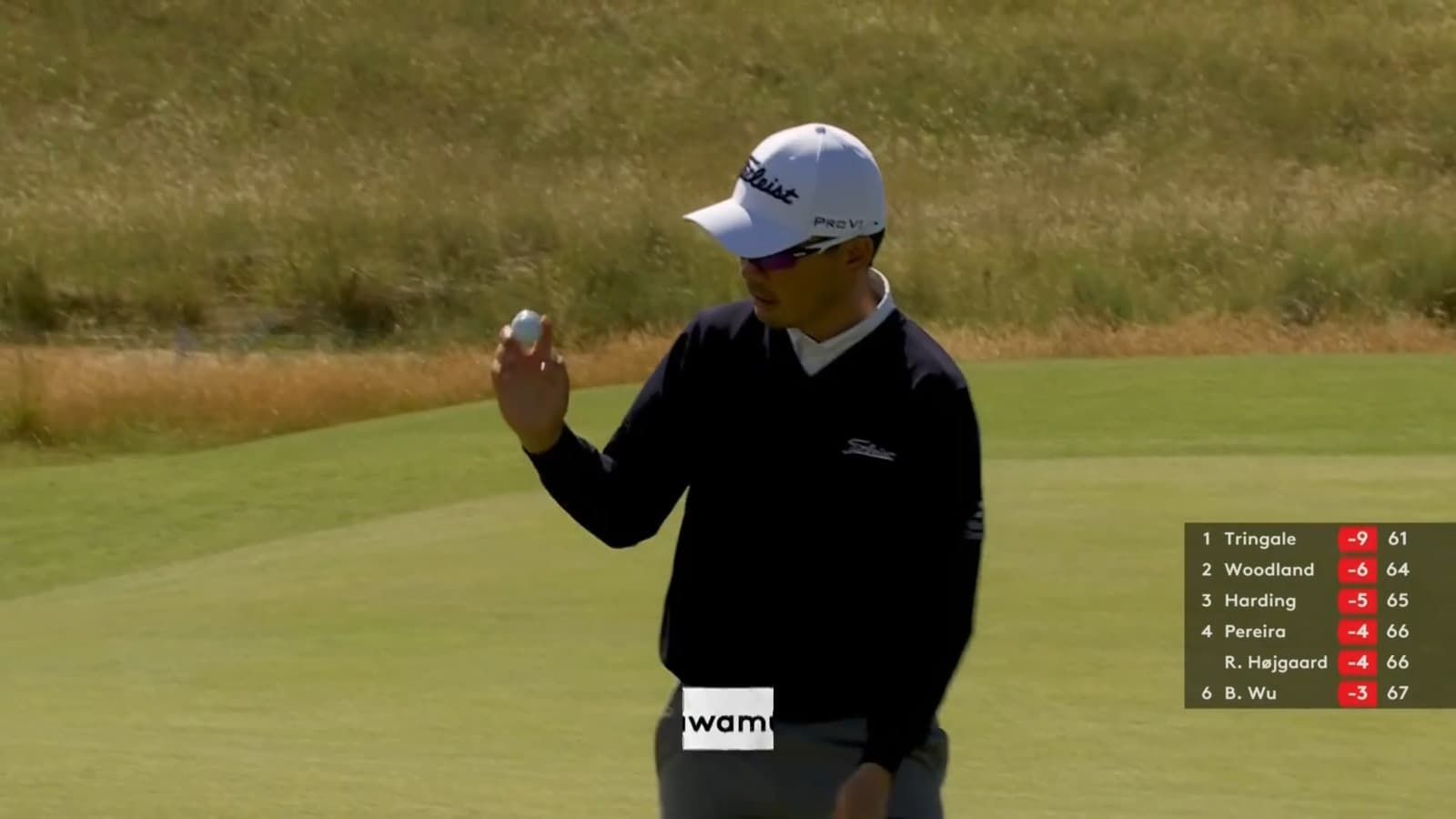 Masahiro Kawamura makes birdie putt on No. 12 at Genesis Scottish Open