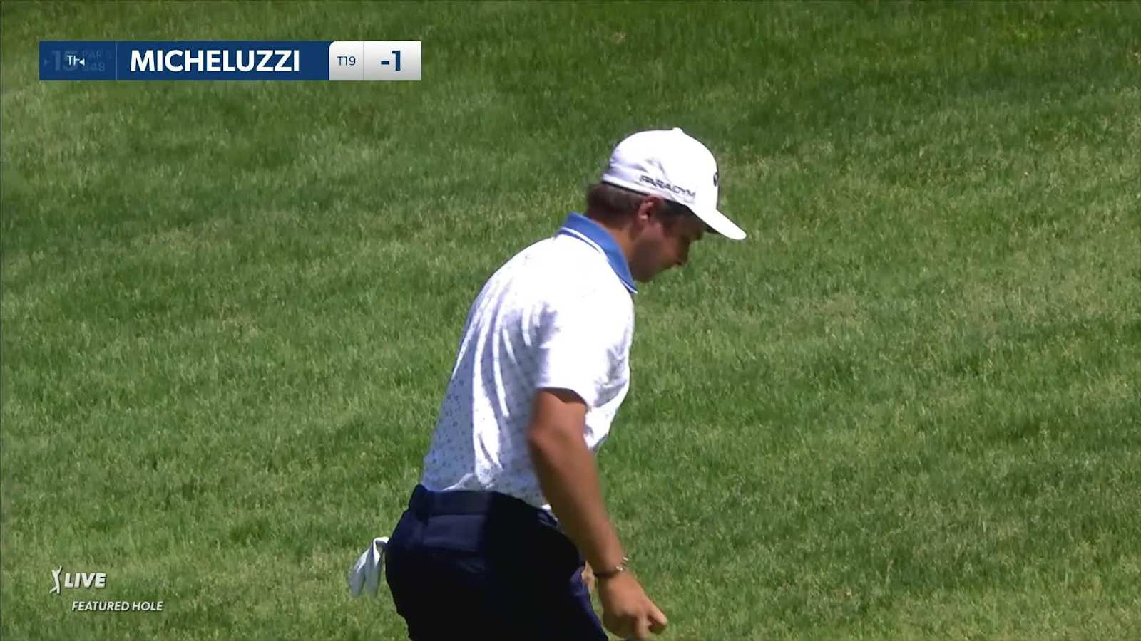 David Micheluzzi sends in 12-footer for birdie at the Memorial