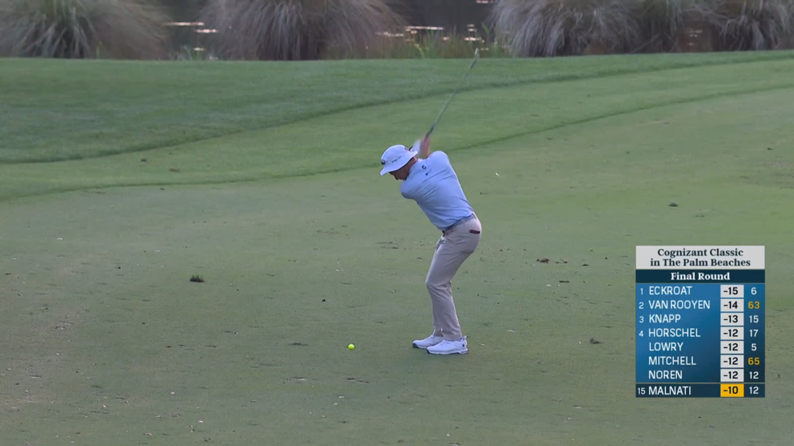 Peter Malnati's excellent approach lips out at Cognizant Classic