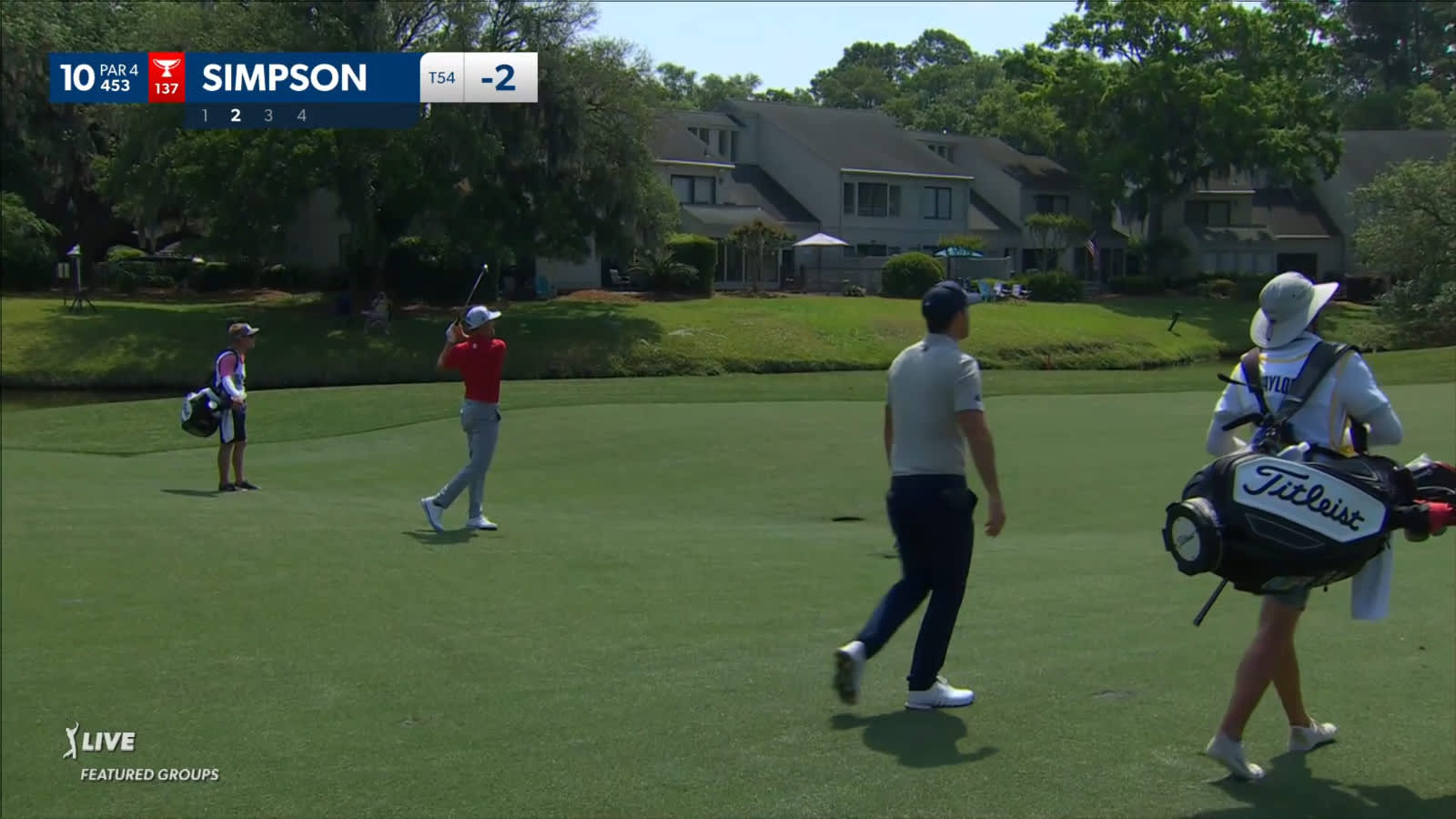 Webb Simpson throws a dart to yield birdie at RBC Heritage