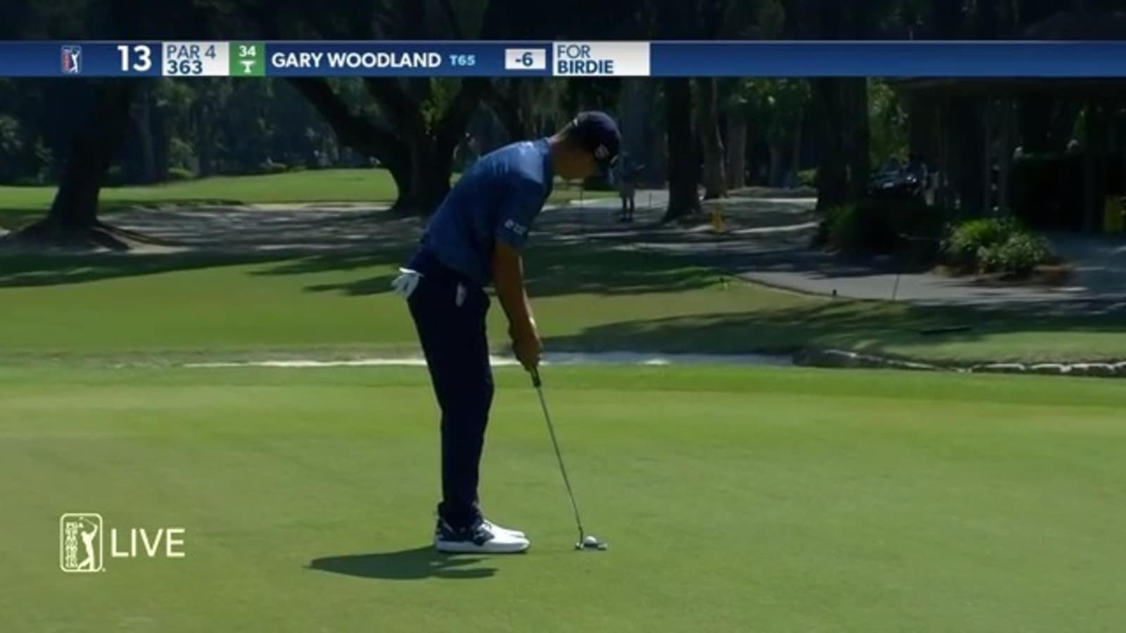 Gary Woodland uses nice approach to set up birdie at RBC Heritage