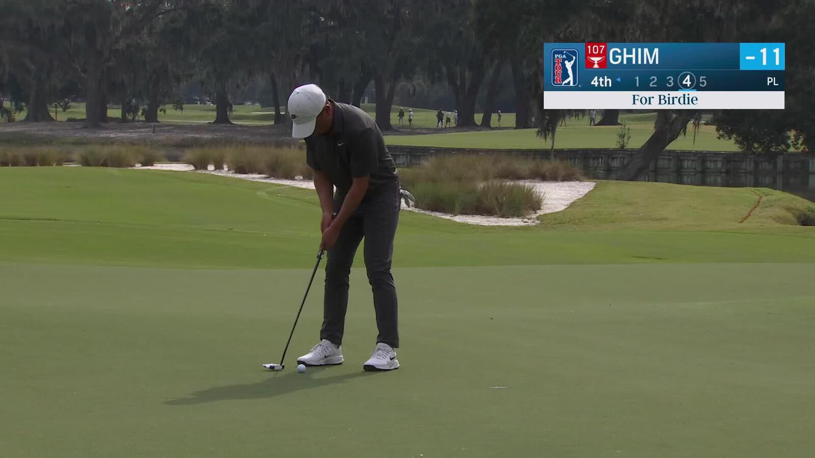 Doug Ghim makes birdie on No. 4 at The RSM Classic