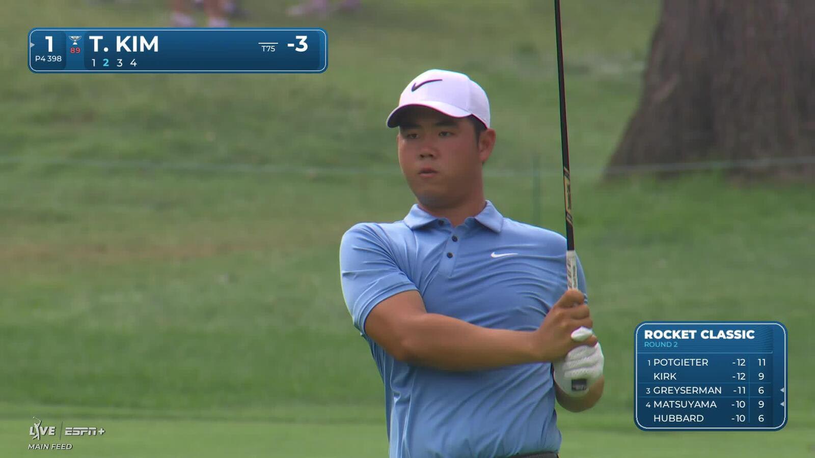 Tom Kim makes birdie on No. 1 at Rocket Classic