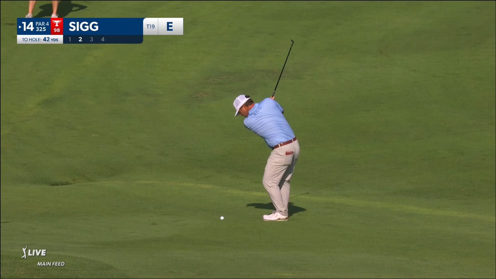 Greyson Sigg hits the flag to set up birdie at CJ CUP Byron Nelson