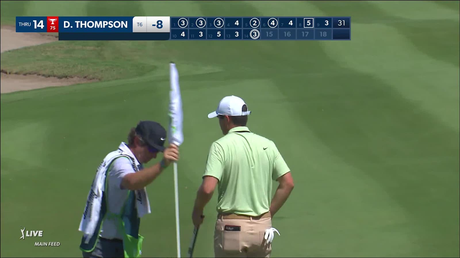 Davis Thompson's 261-yard wood to 4 feet and eagle at Mexico Open