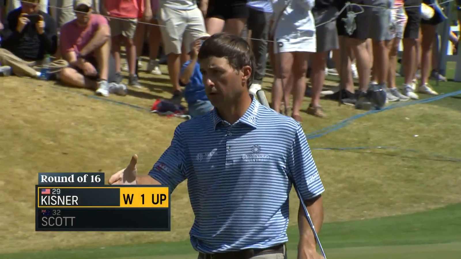 Kevin Kisner gets up-and-down for match-winning birdie at WGC-Dell Match Play