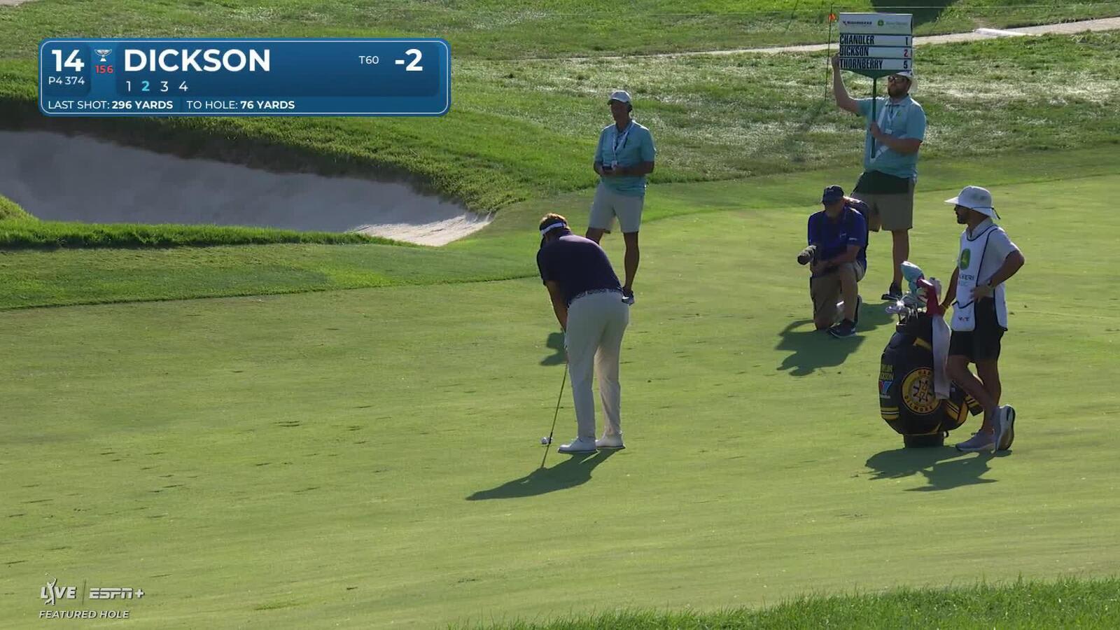 Taylor Dickson makes birdie on No. 14 at John Deere