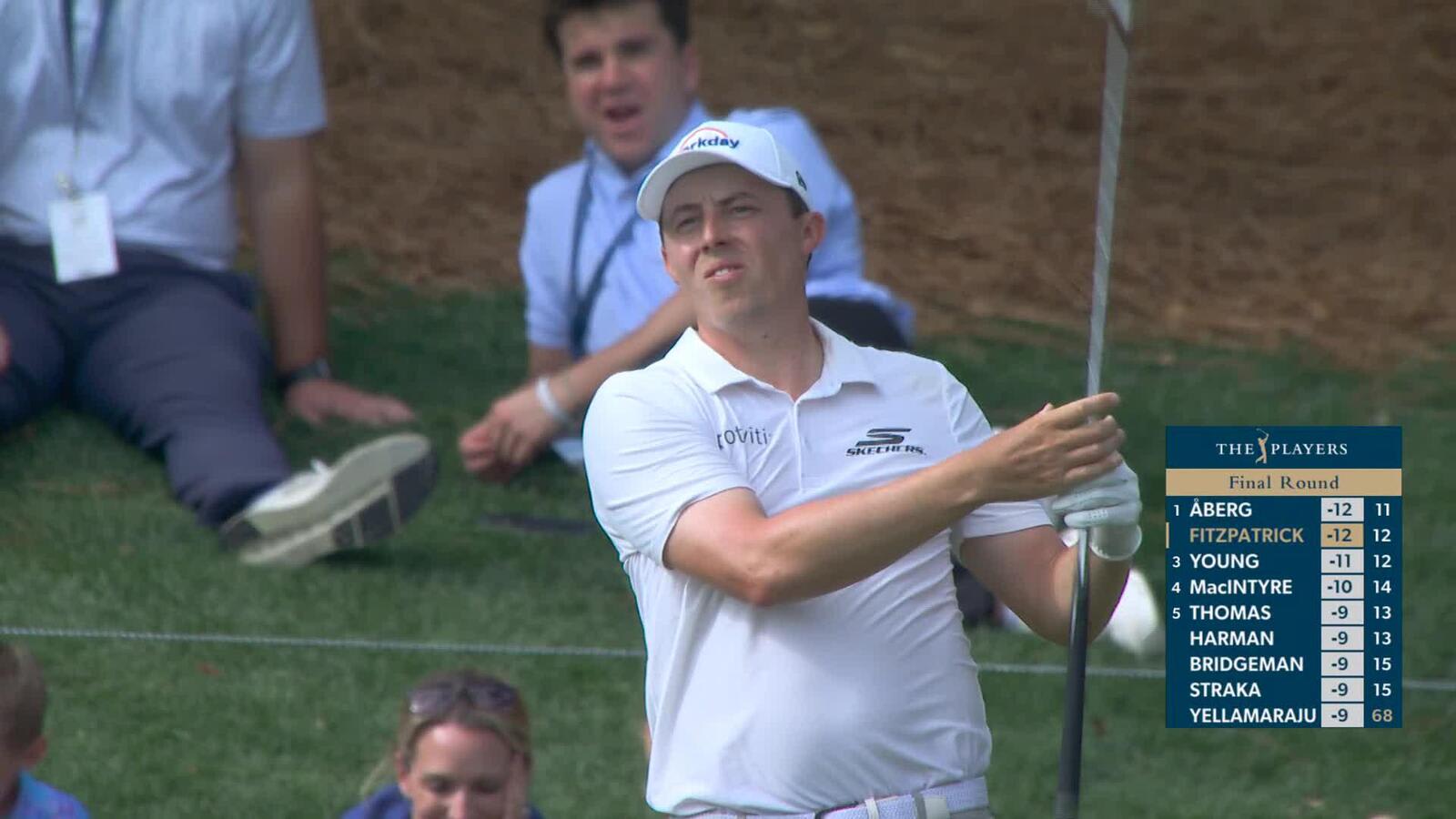 Matt Fitzpatrick nails approach shot on par-3 13th, makes easy birdie on No. 13 at THE PLAYERS
