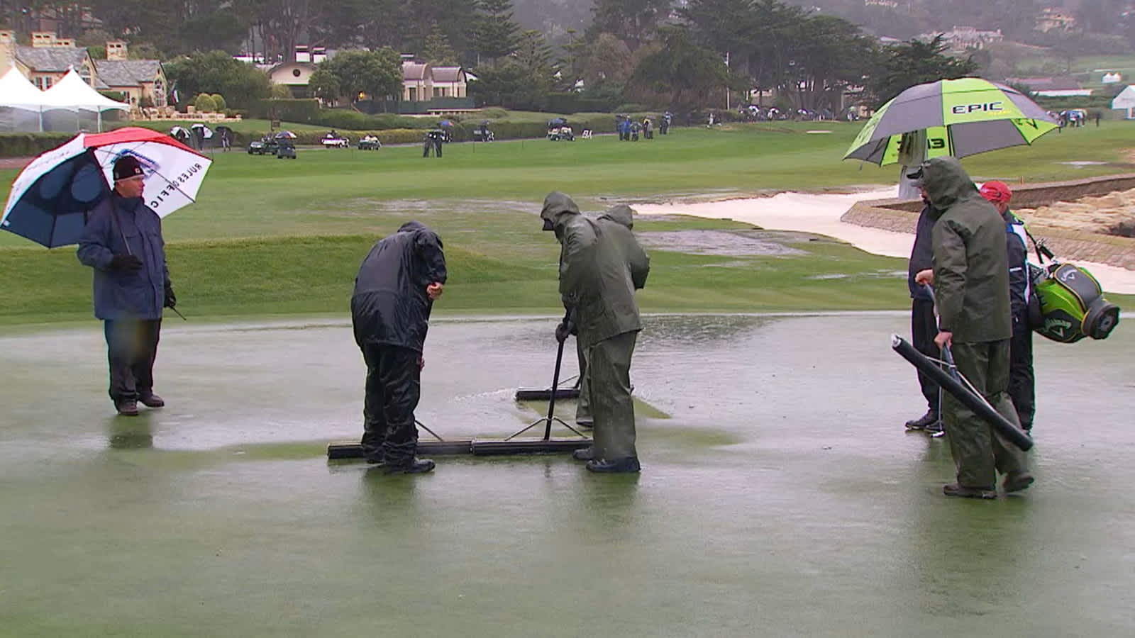 Round 2 suspended, five tied atop the leaderboard at AT&T Pebble Beach