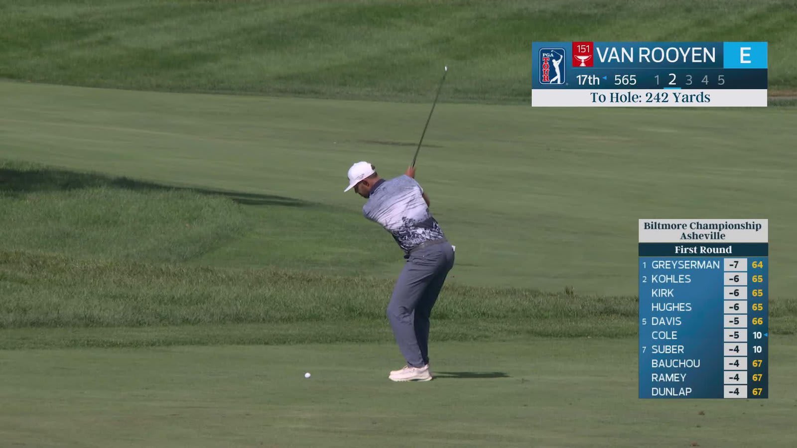 Erik van Rooyen reaches par-5 No. 17 in two, makes birdie at Biltmore Championship