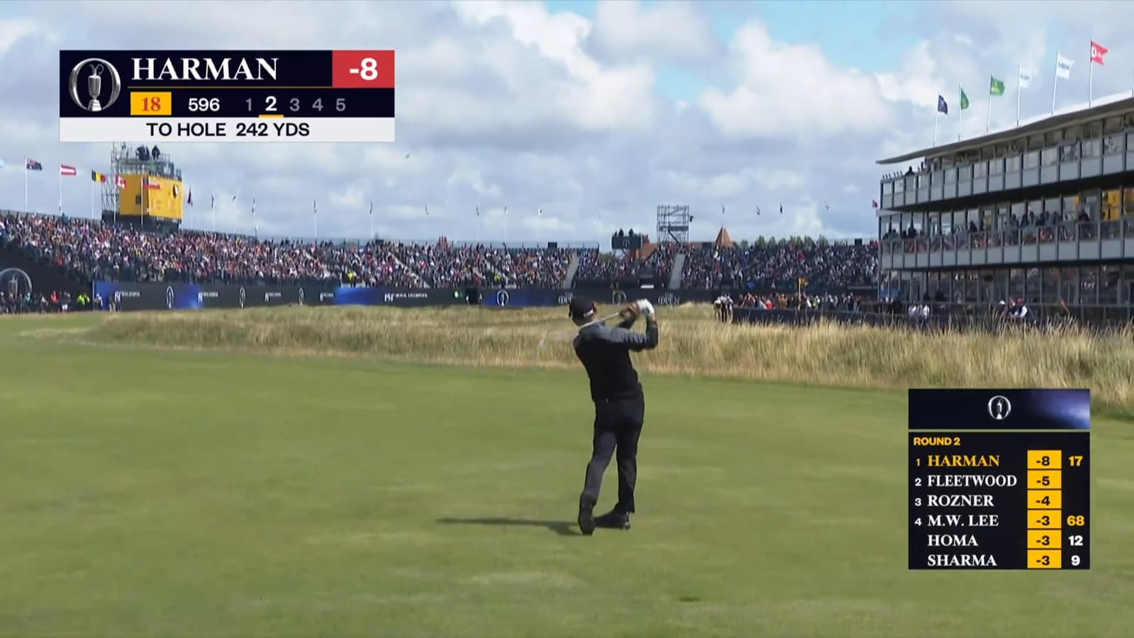 Brian Harman's closing eagle at The Open