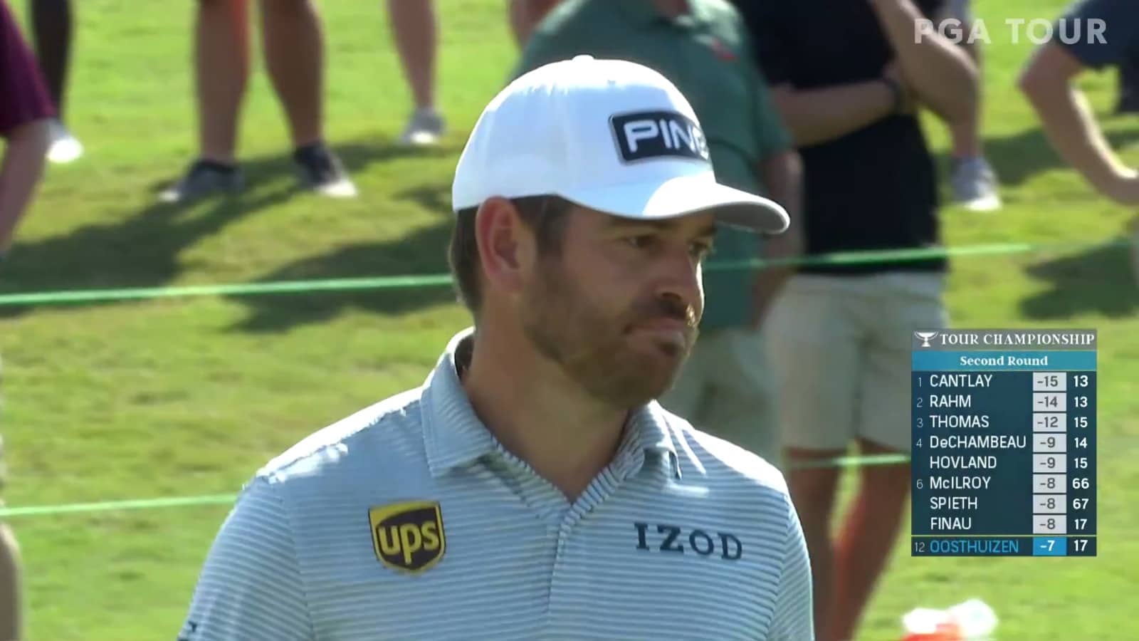 Louis Oosthuizen cards birdie at No. 18 at TOUR Championship