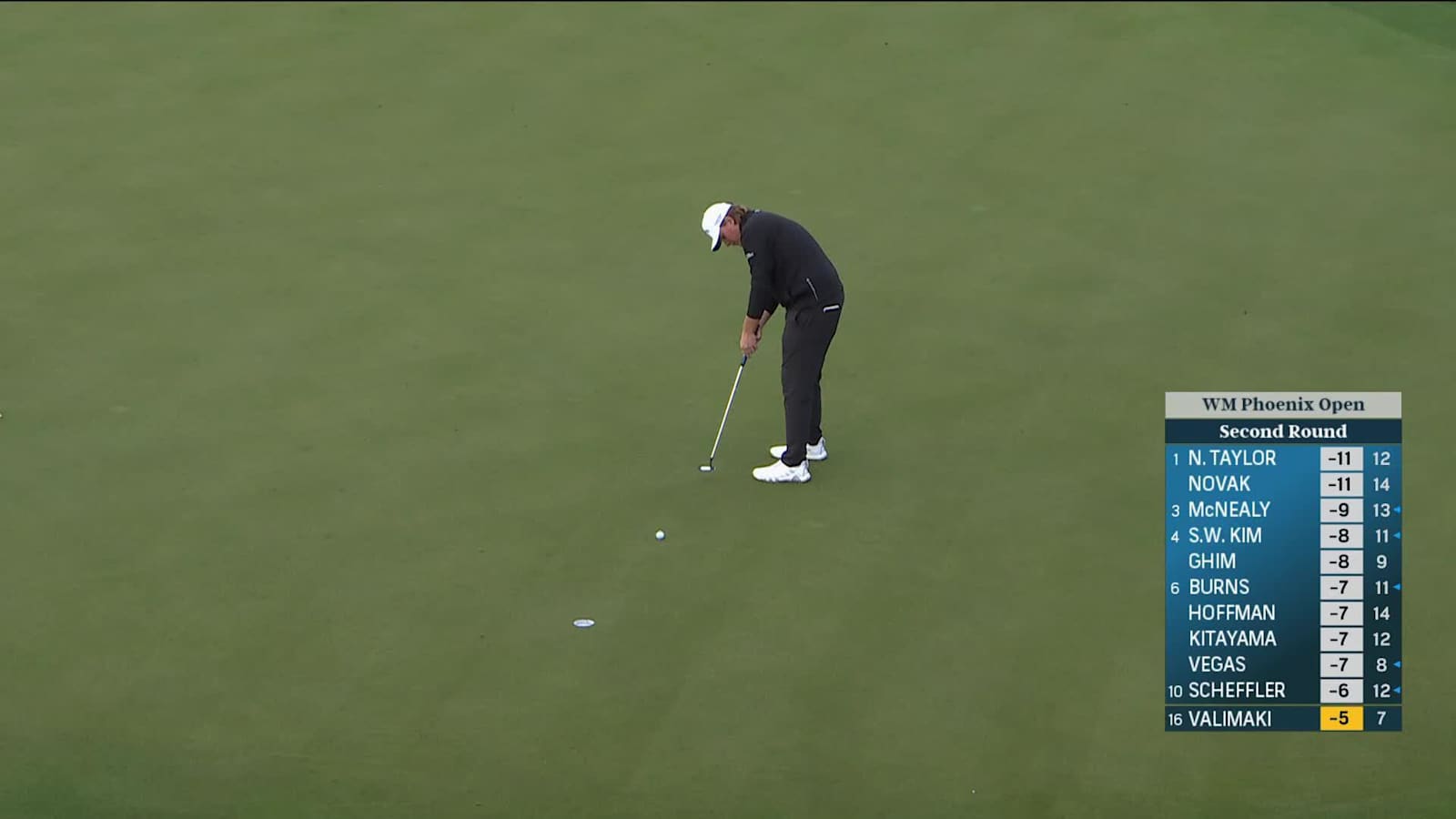 Sami Valimaki makes birdie on No. 8 at WM Phoenix Open