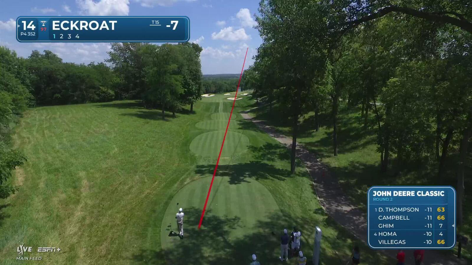 Austin Eckroat makes birdie on No. 14 at John Deere