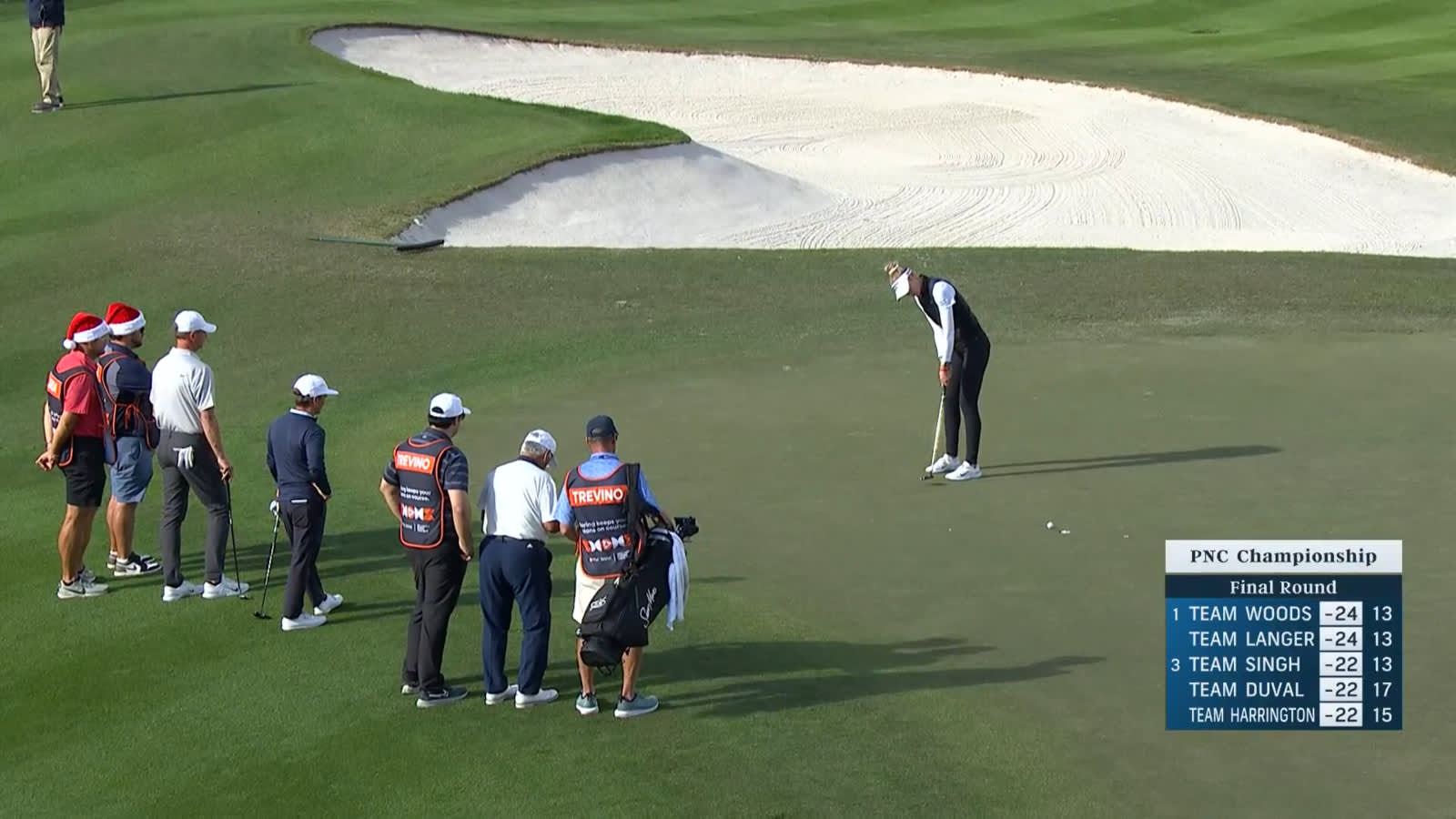 Nelly Korda sends in birdie putt to finish round at PNC Championship