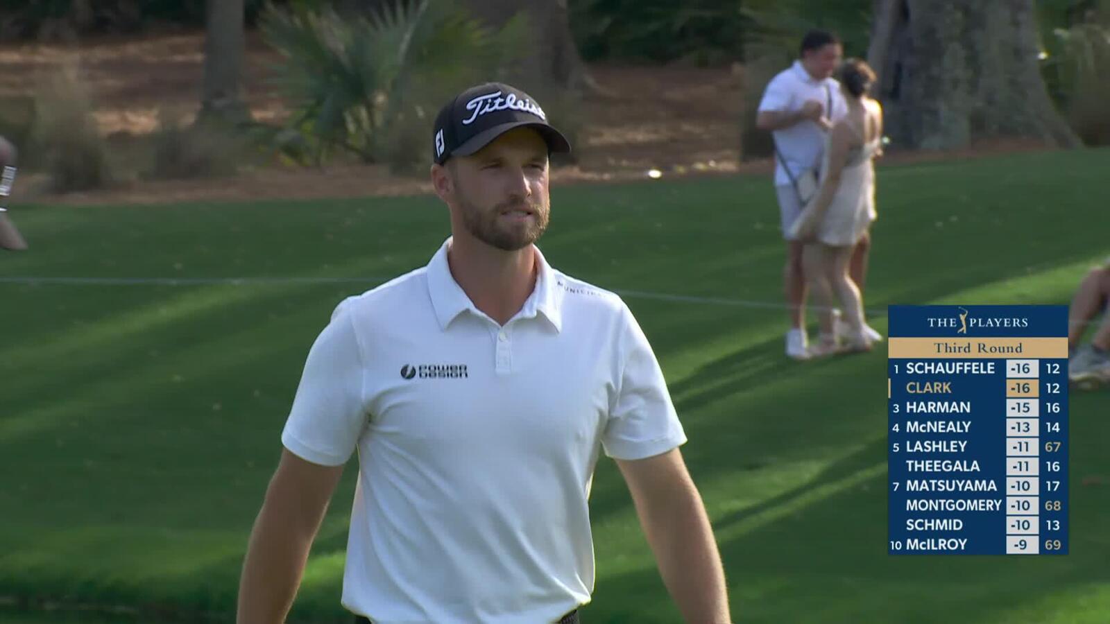 Wyndham Clark’s clutch par save after hitting tee shot in the water at THE PLAYERS