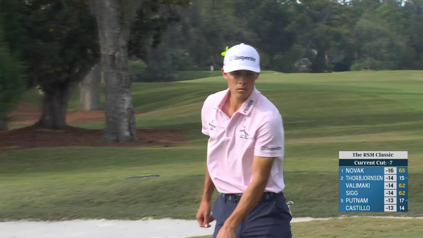 John Keefer makes birdie on No. 6 at The RSM Classic