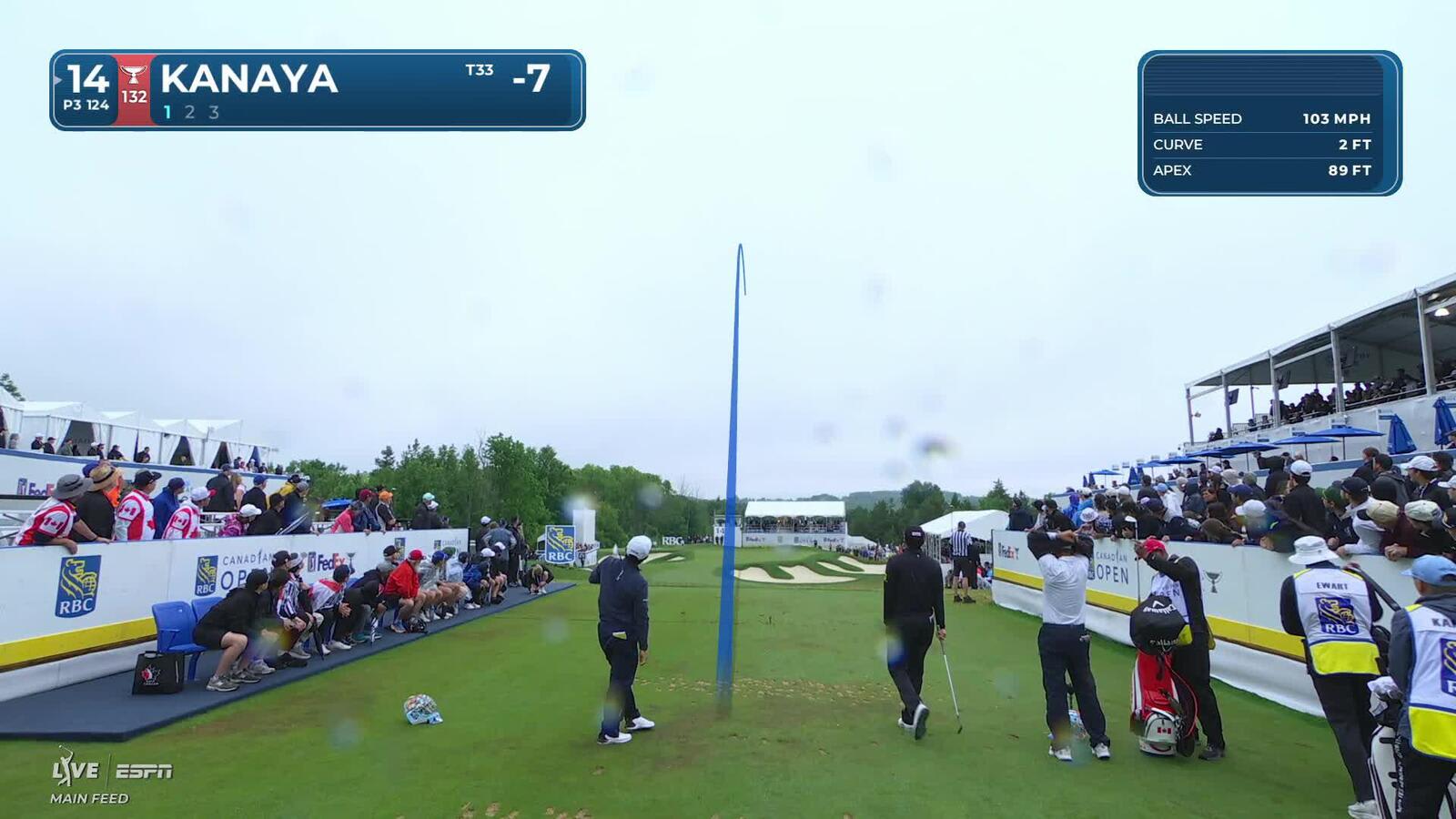Takumi Kanaya drains 15-foot putt for birdie on No. 14 at RBC Canadian