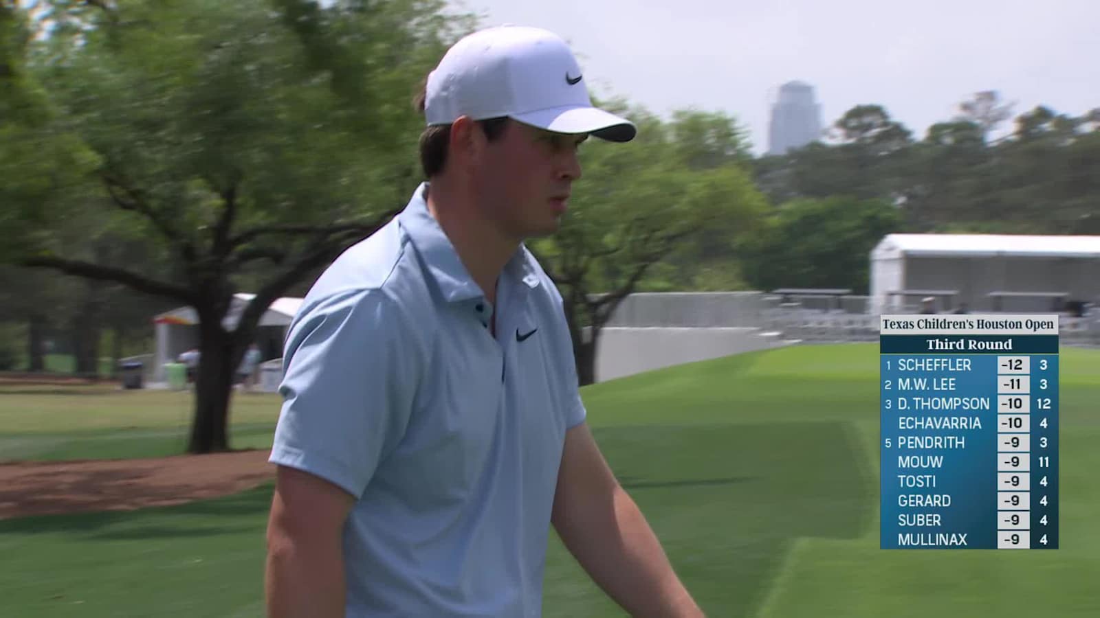 Davis Thompson makes eighth birdie of day at Houston Open