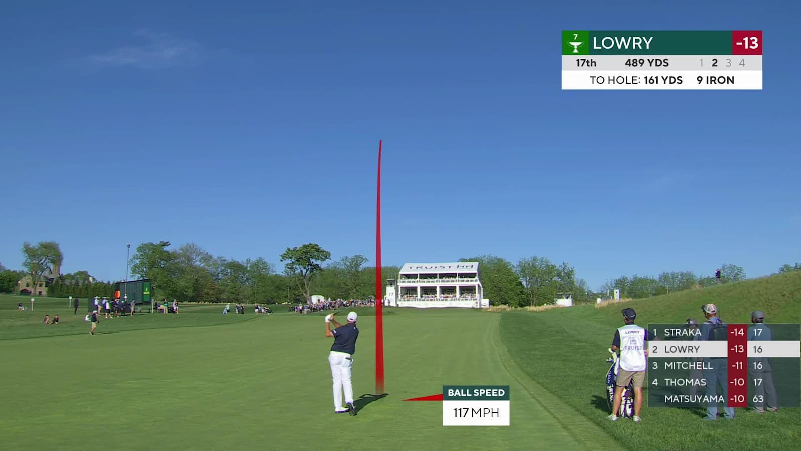 Shane Lowry makes birdie on No. 17 at Truist Championship