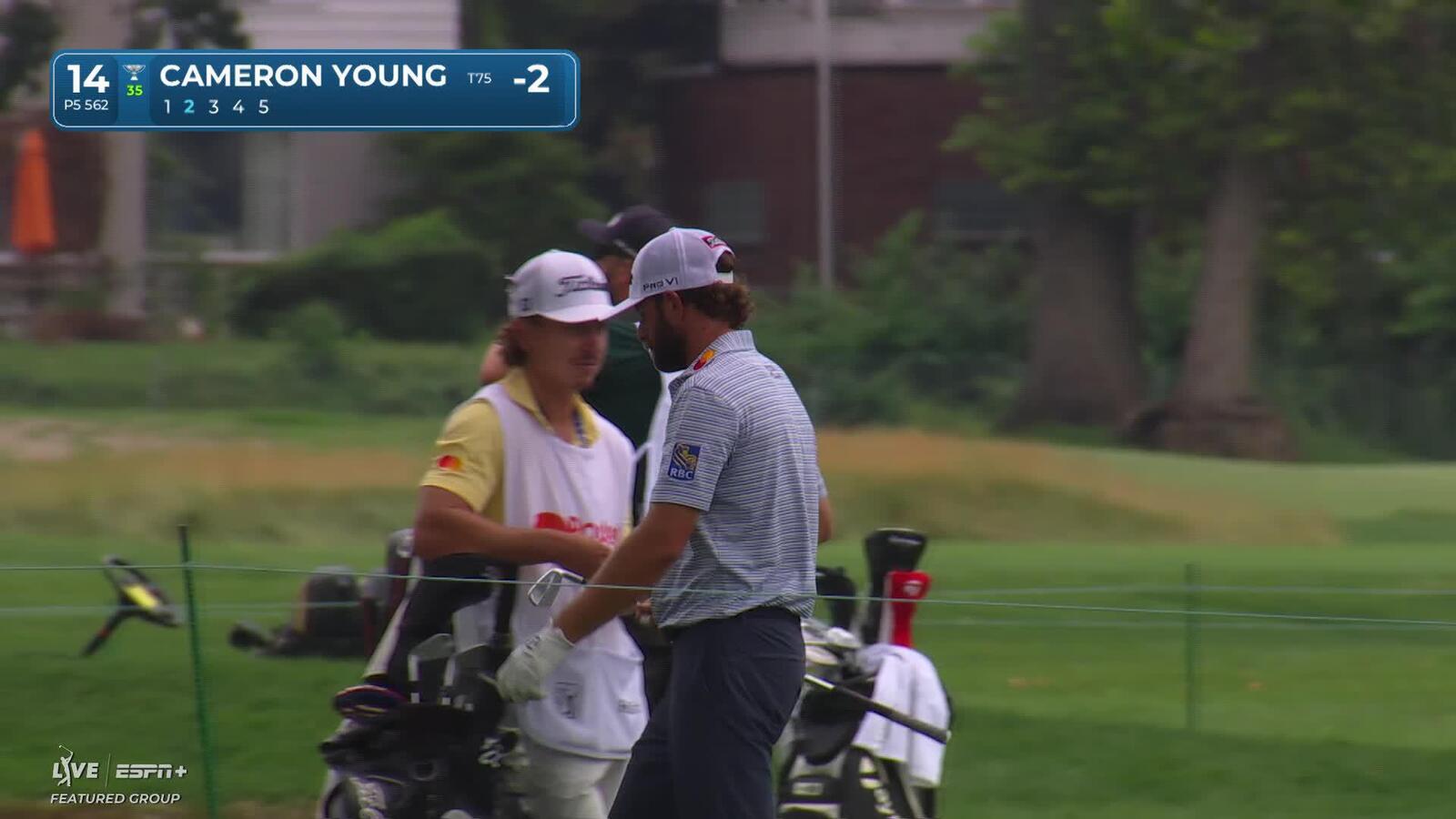 Cameron Young makes birdie on No. 14 at Rocket Classic
